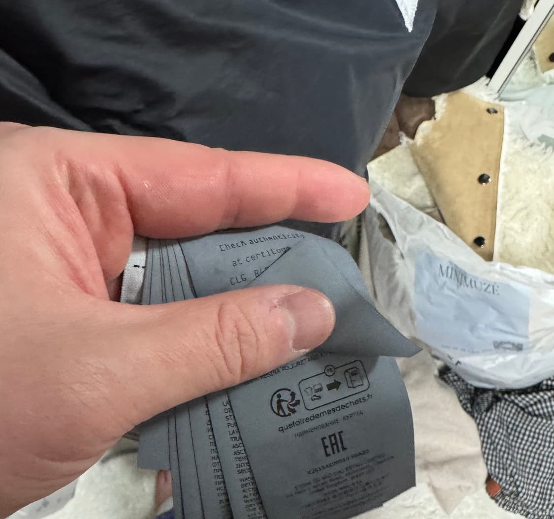 스톤아일랜드 25fw 크링클랩스 논후드 블랙 M 상품이미지5