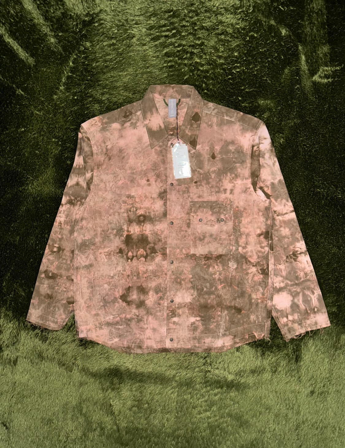 [L] Unaffected 언어펙티드 타이 다이 크롭 웨스턴 셔츠 상품이미지1