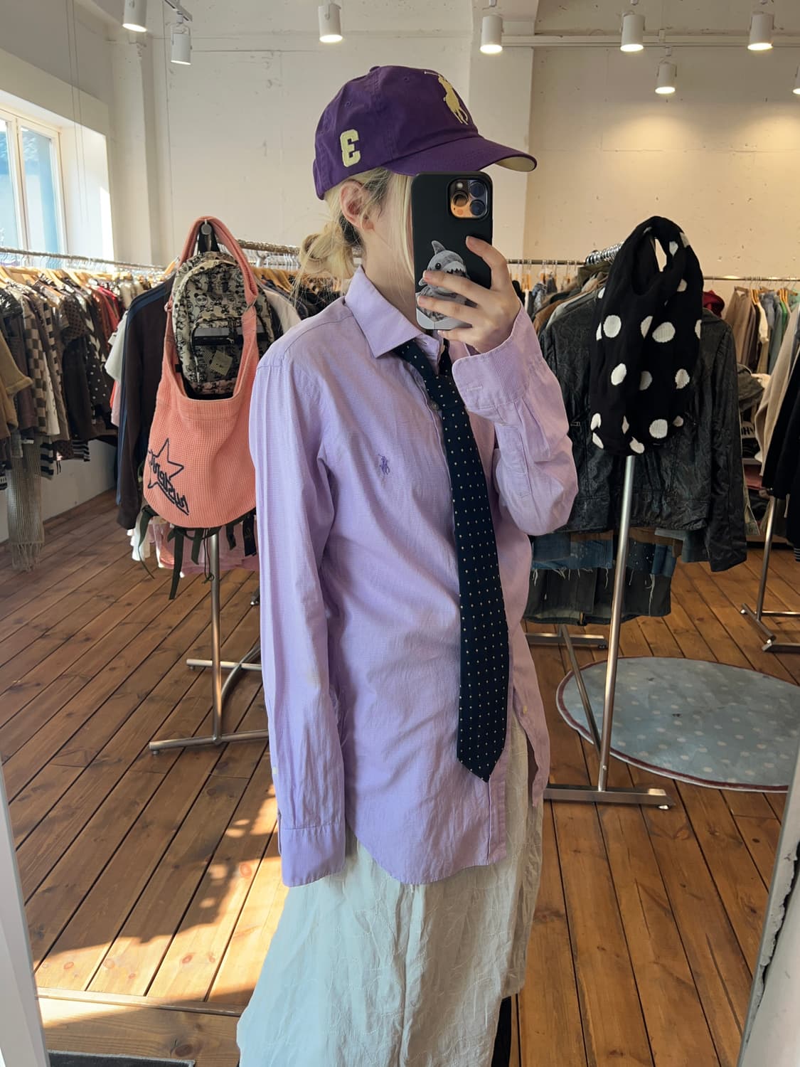 폴로 빅포니 퍼플 볼캡  상품이미지5