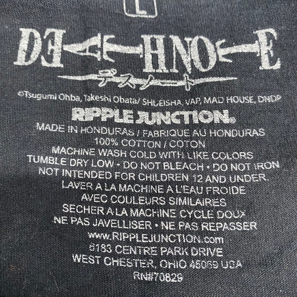 데스노트 10s 빈티지 애니메이션 티셔츠 상품이미지3