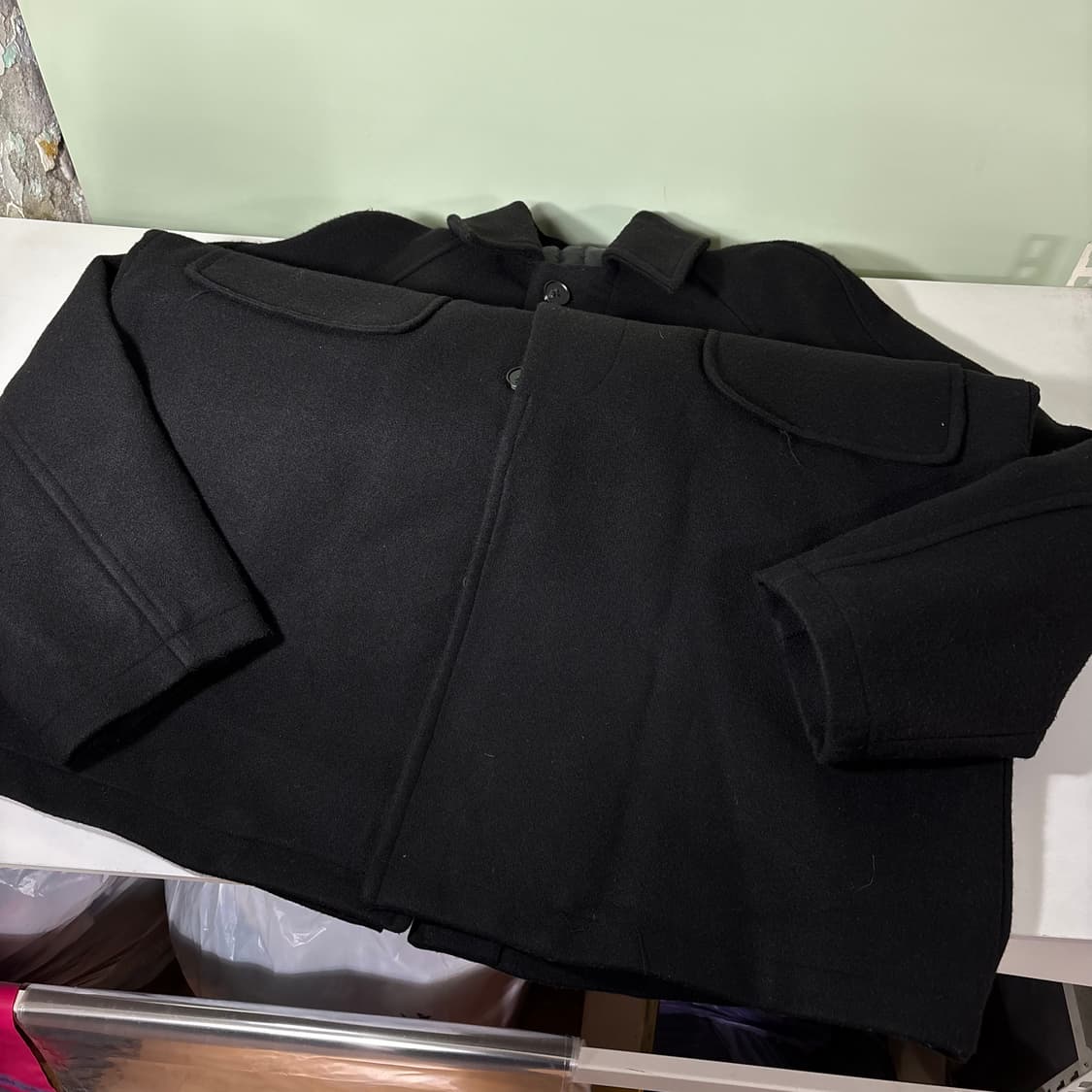 FREE 라퍼지스토어 블랙 발마칸코트 상품이미지3