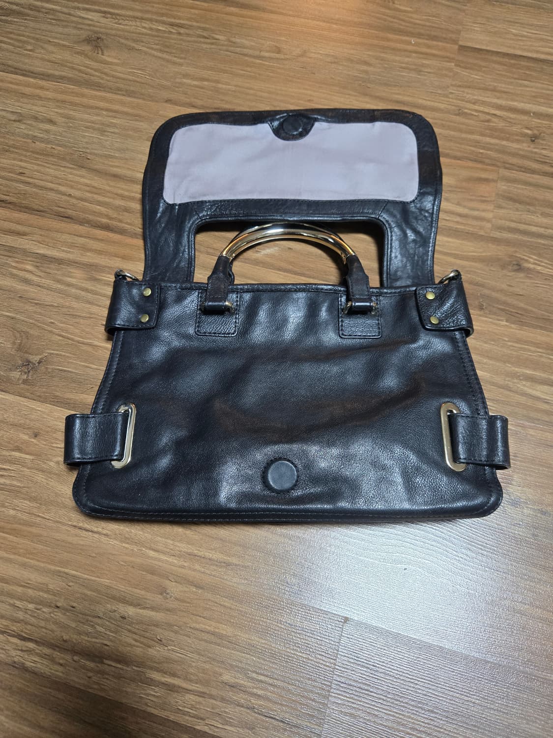 하이덴 하넷 블랙 가죽 크로스백 상품이미지3