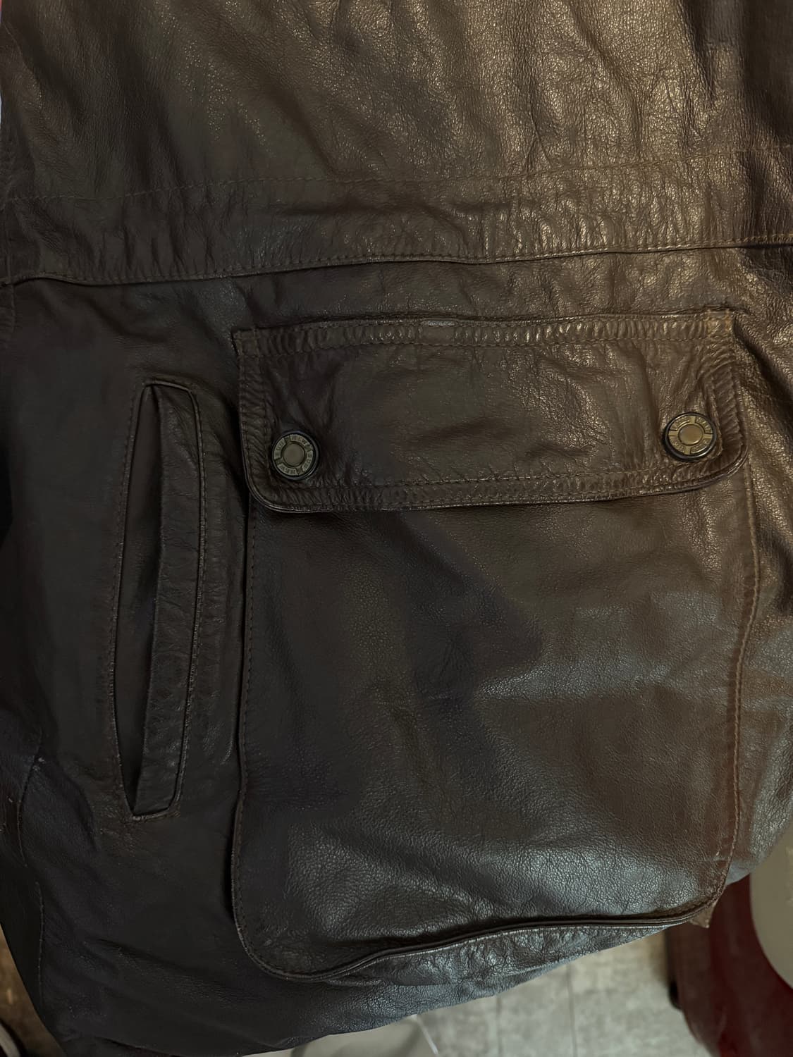 90년대 Leather Duckdown Parka XXL 상품이미지7