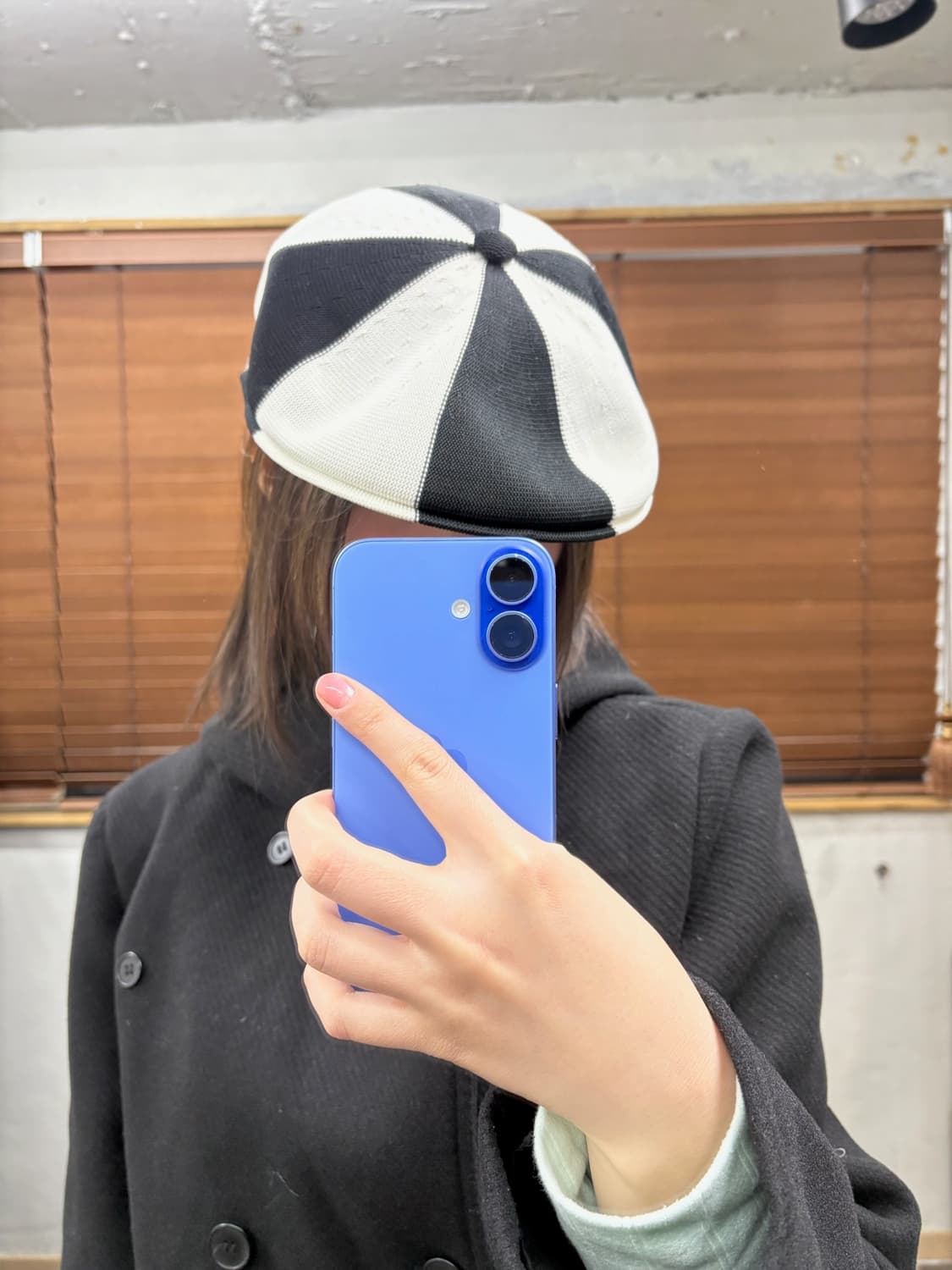 캉골 체커보드 헌팅캡 상품이미지3