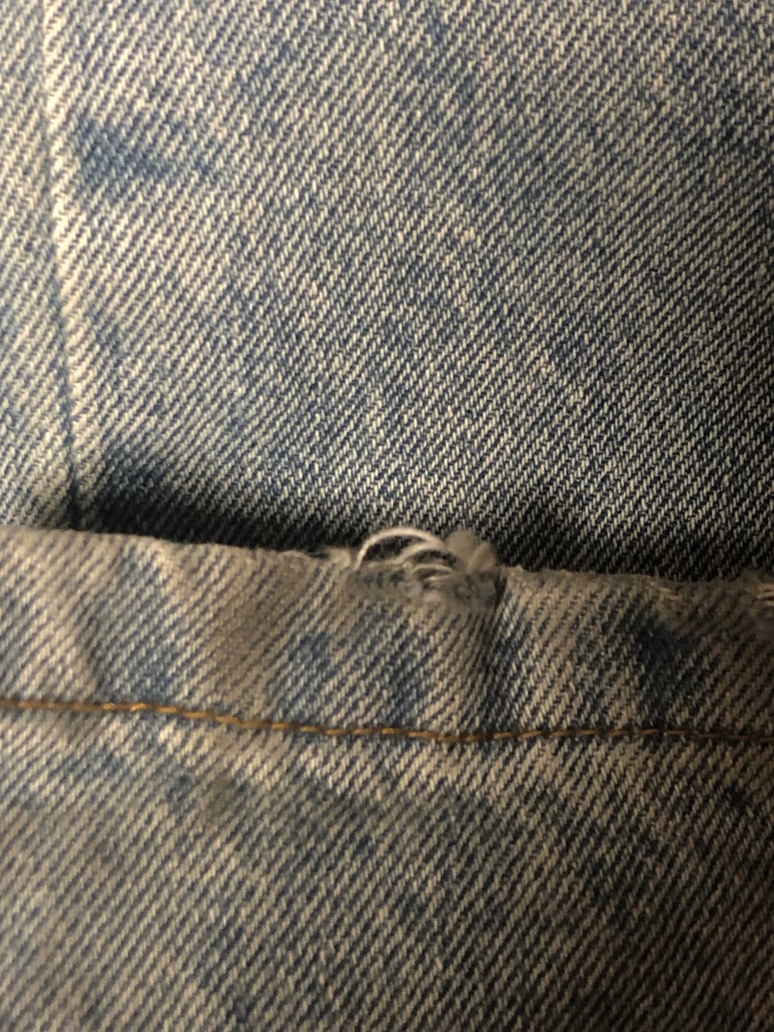 1) 노드 와이드 배기 데님 팬츠 라이트 블루 상품이미지3