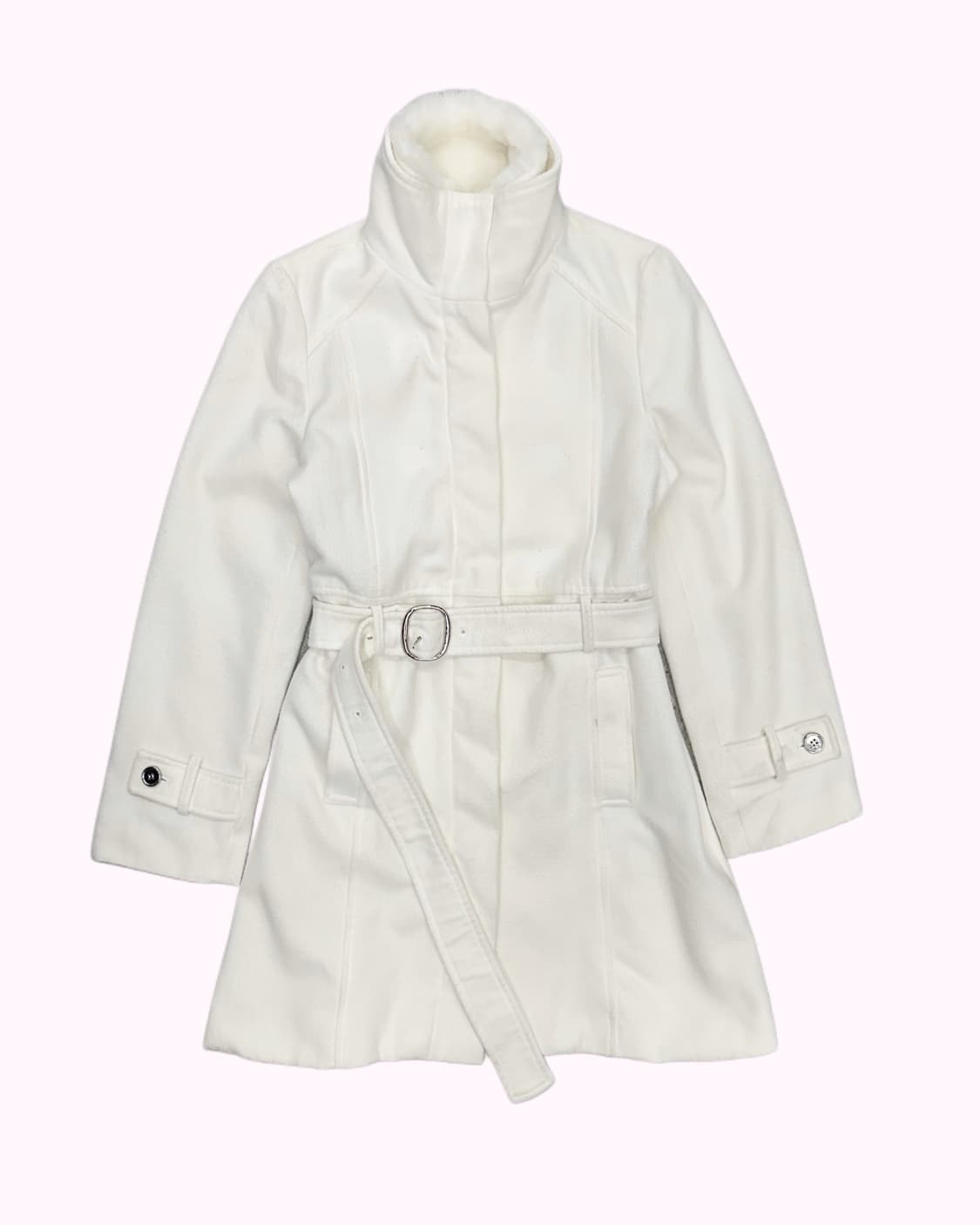 white belted fur collar coat 상품이미지1