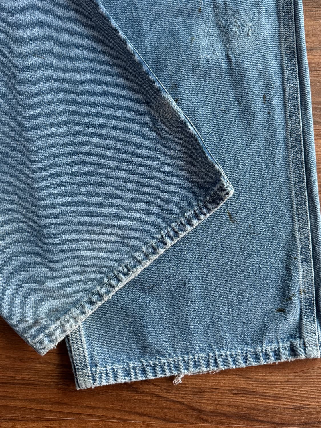 [40]칼하트 USA 빈티지 페인팅 싱글니 카펜터 워크 데님 팬츠 상품이미지8