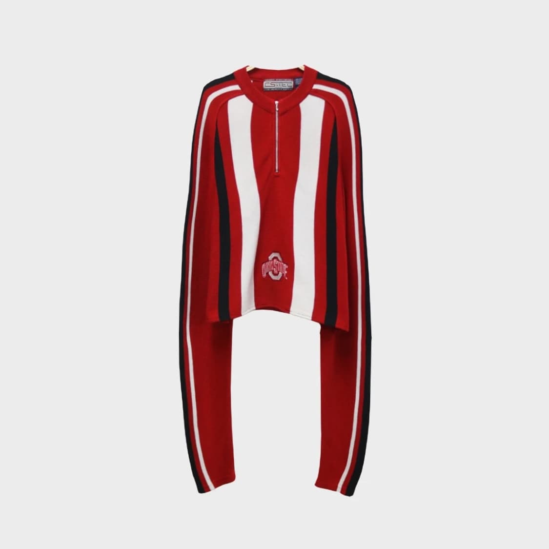 CSTEC  스트라이프 반집업 니트 61280 상품이미지1