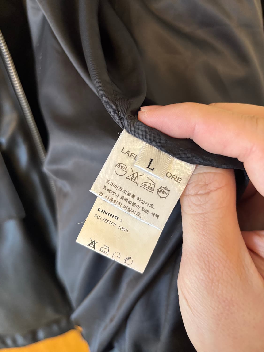 Fudge Store 블랙 레더 자켓 상품이미지6