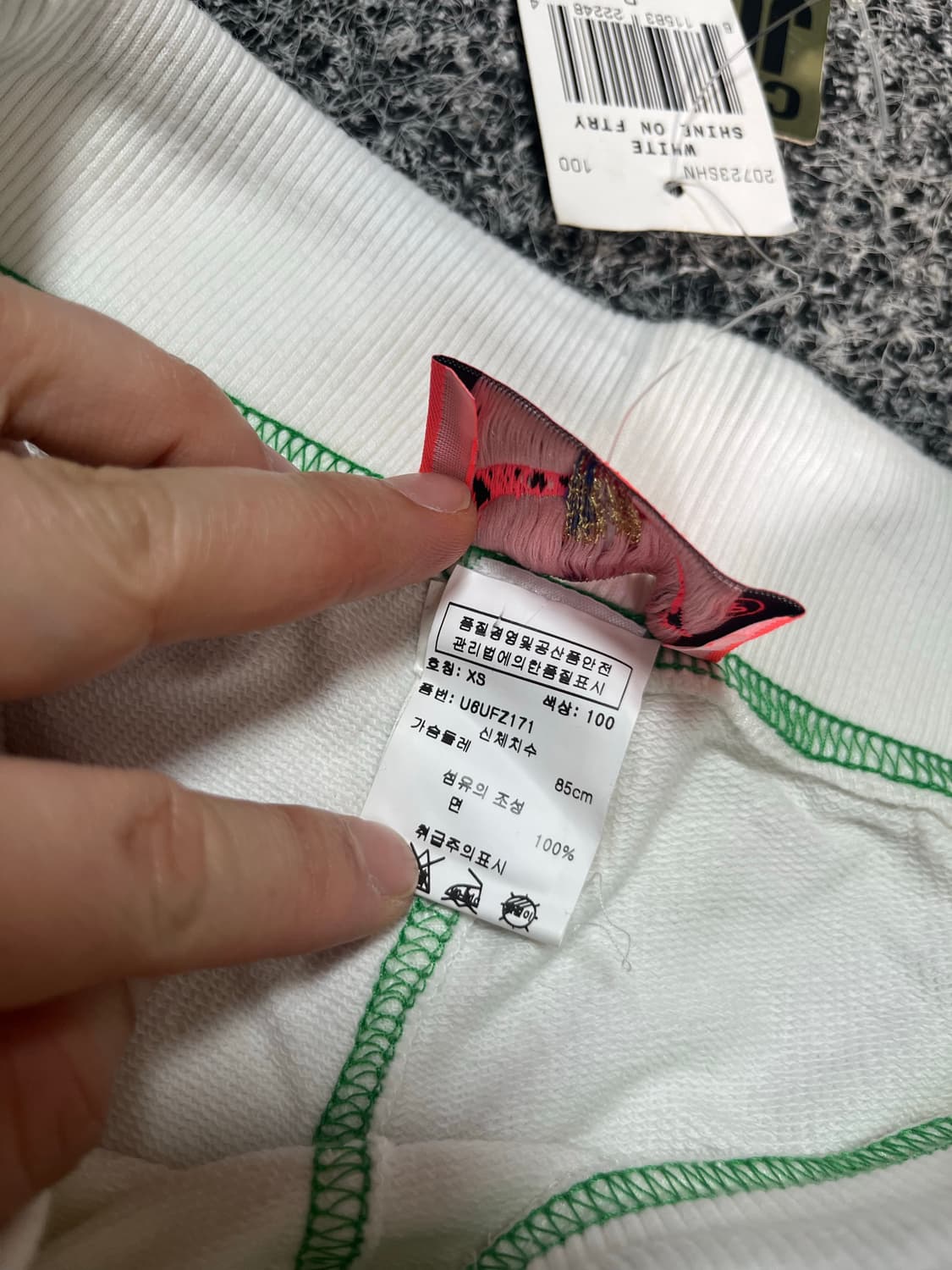 쥬시꾸뛰르 화이트 밴딩 숏 팬츠 반바지 xs 상품이미지4