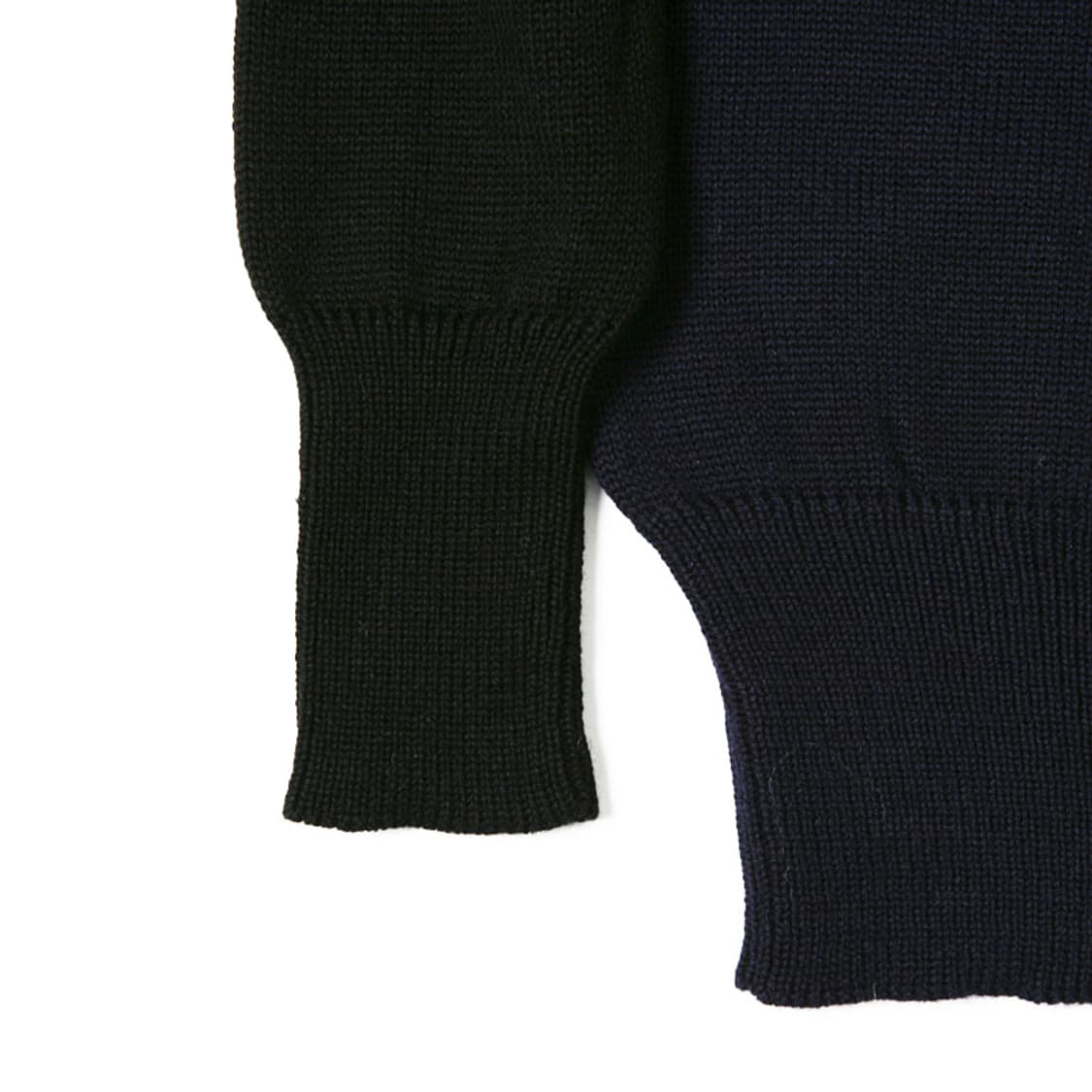 노스씨클로딩 카데트 울 니트 스웨터 블랙 네이비 상품이미지3