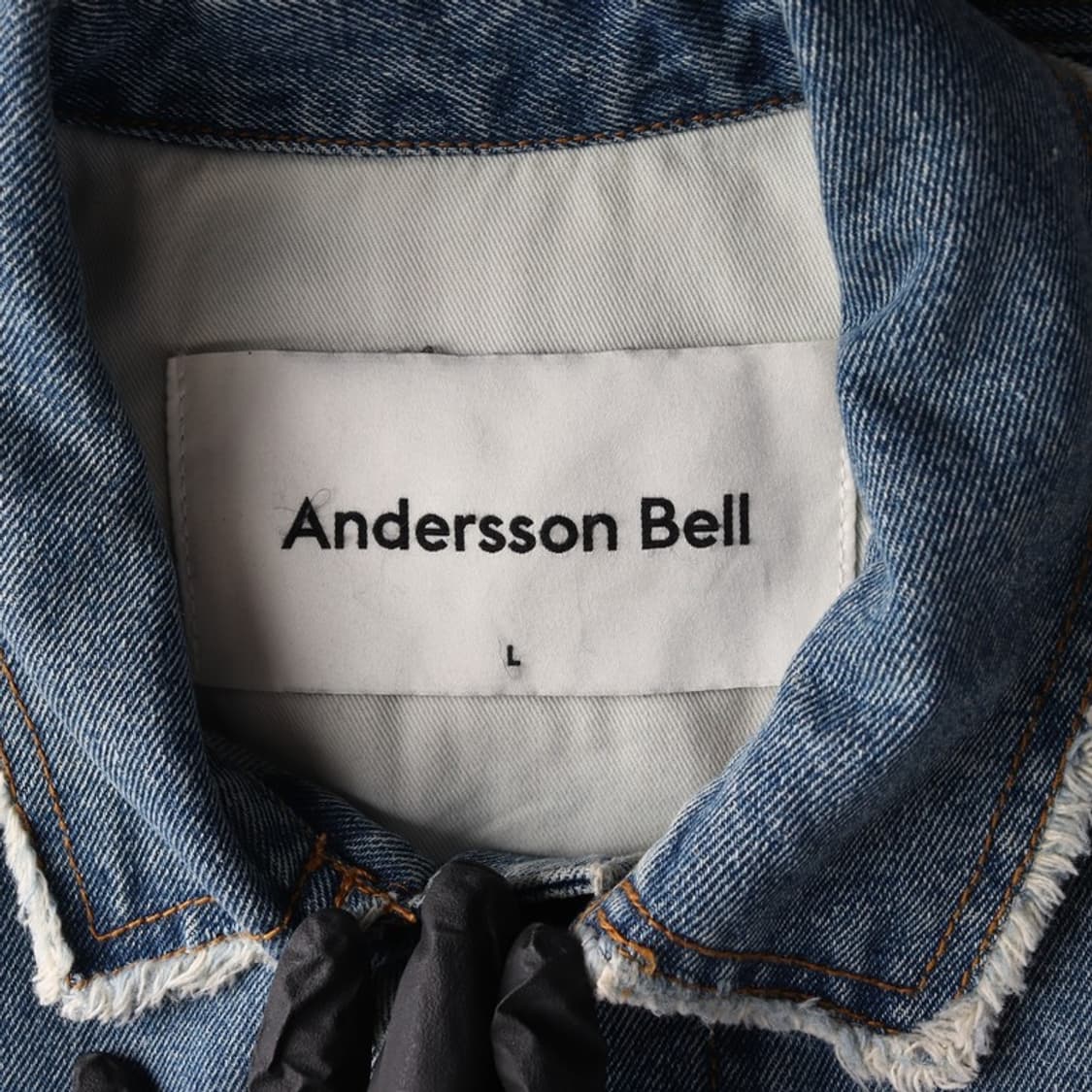 앤더슨벨 로우 컷 디테일 데님 자켓 L 상품이미지5