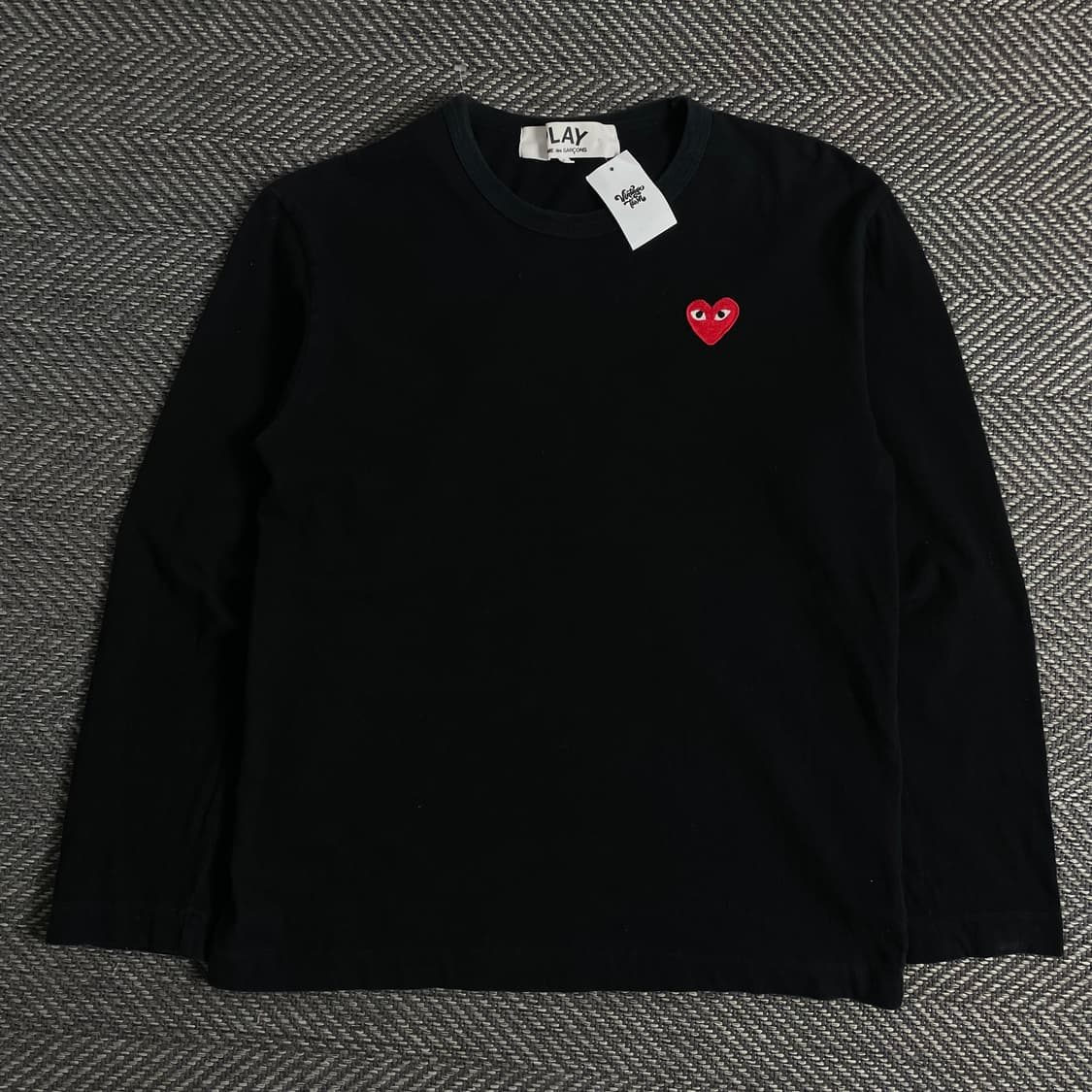 꼼데가르송 하트와펜 롱슬리브 티셔츠 블랙 o 3560 상품이미지1