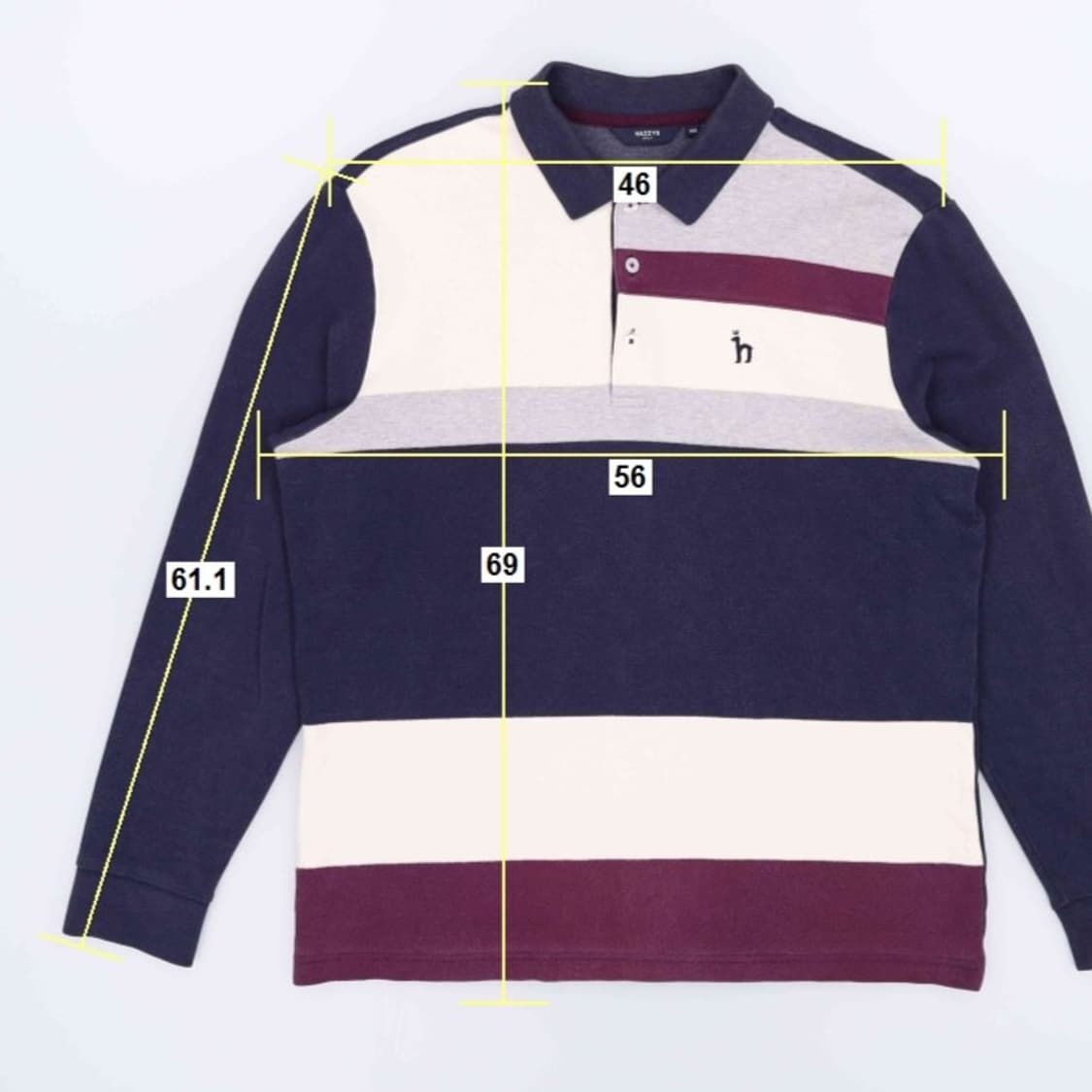 [100] 헤지스 골프 기모 피케 긴팔 카라 티셔츠 3865 상품이미지7