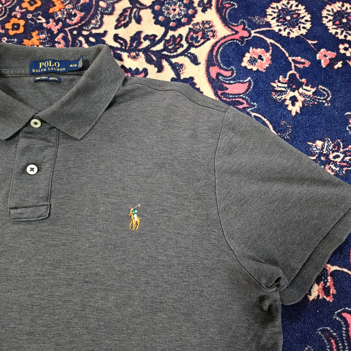 폴로랄프로렌 피마 차콜 반팔 카라티 상품이미지3