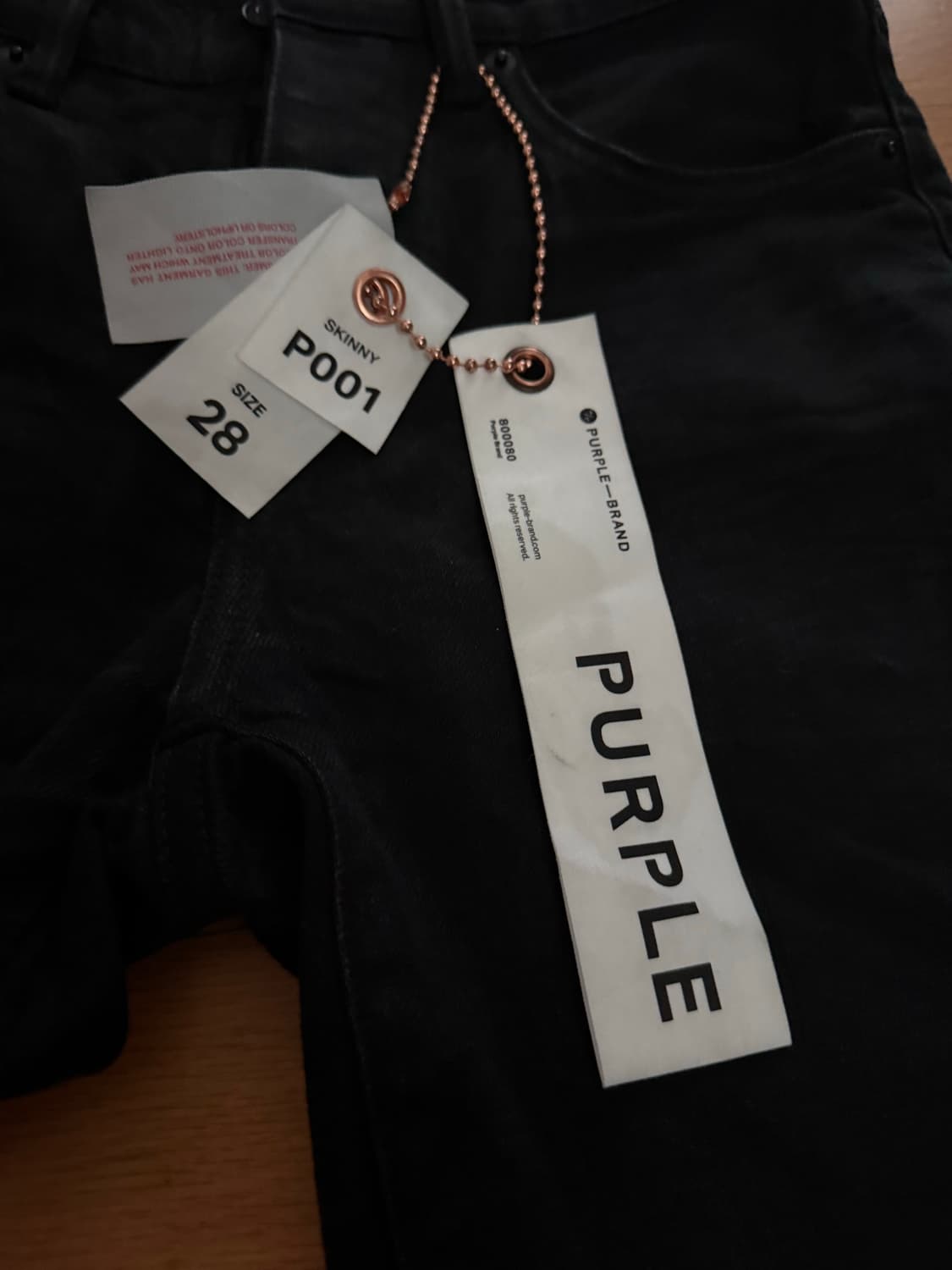 퍼플브랜드 청바지(퍼플진)Purple Brand 블랙 데님 청바지 상품이미지3