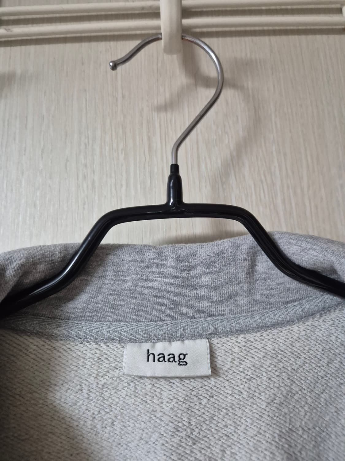 HAAG 헤이그  하프집업 맨투맨 그레이 반집업 상품이미지6