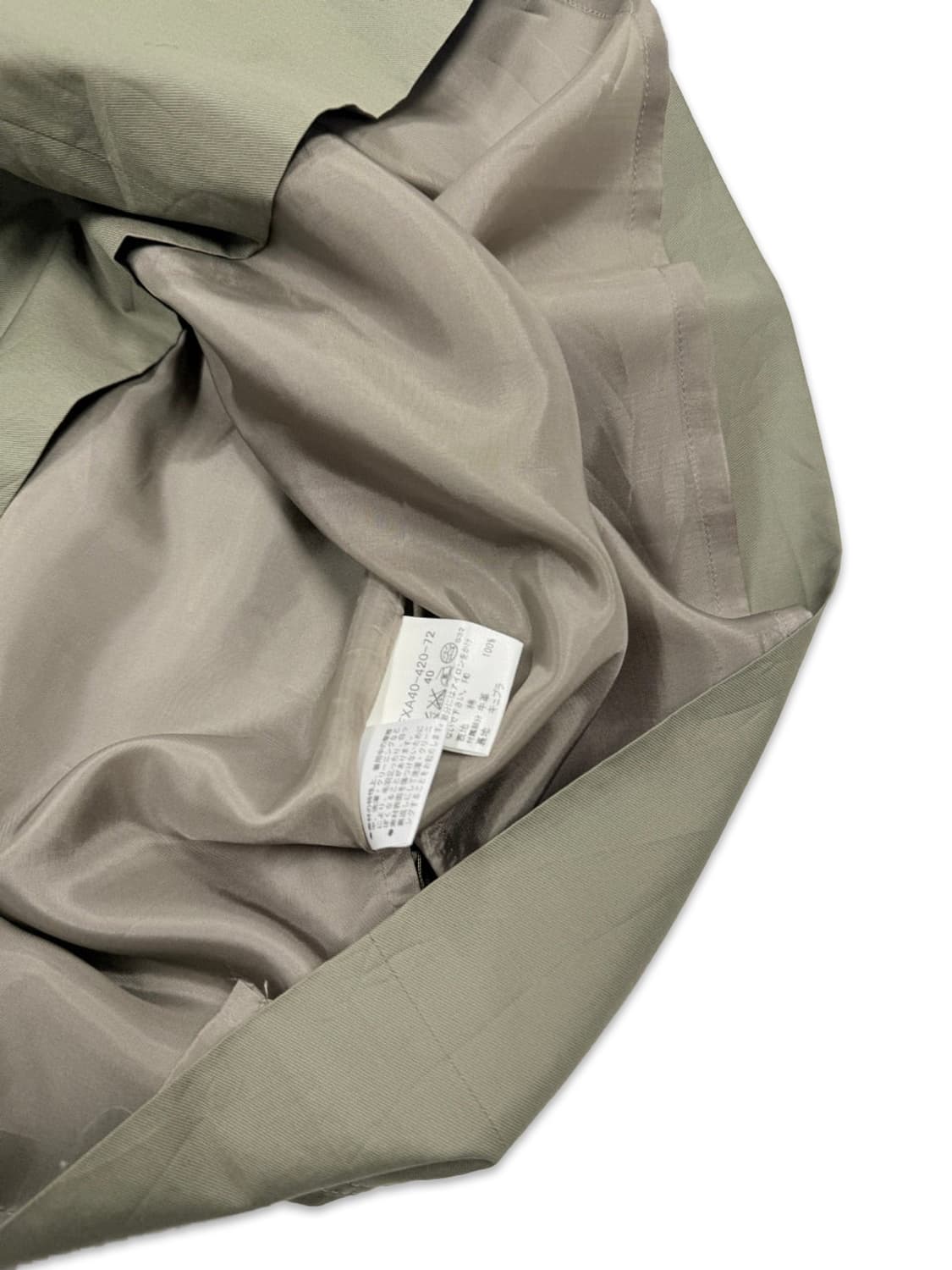 빈티지 버버리 벨트 사이드 포켓 미디 스커트 상품이미지5