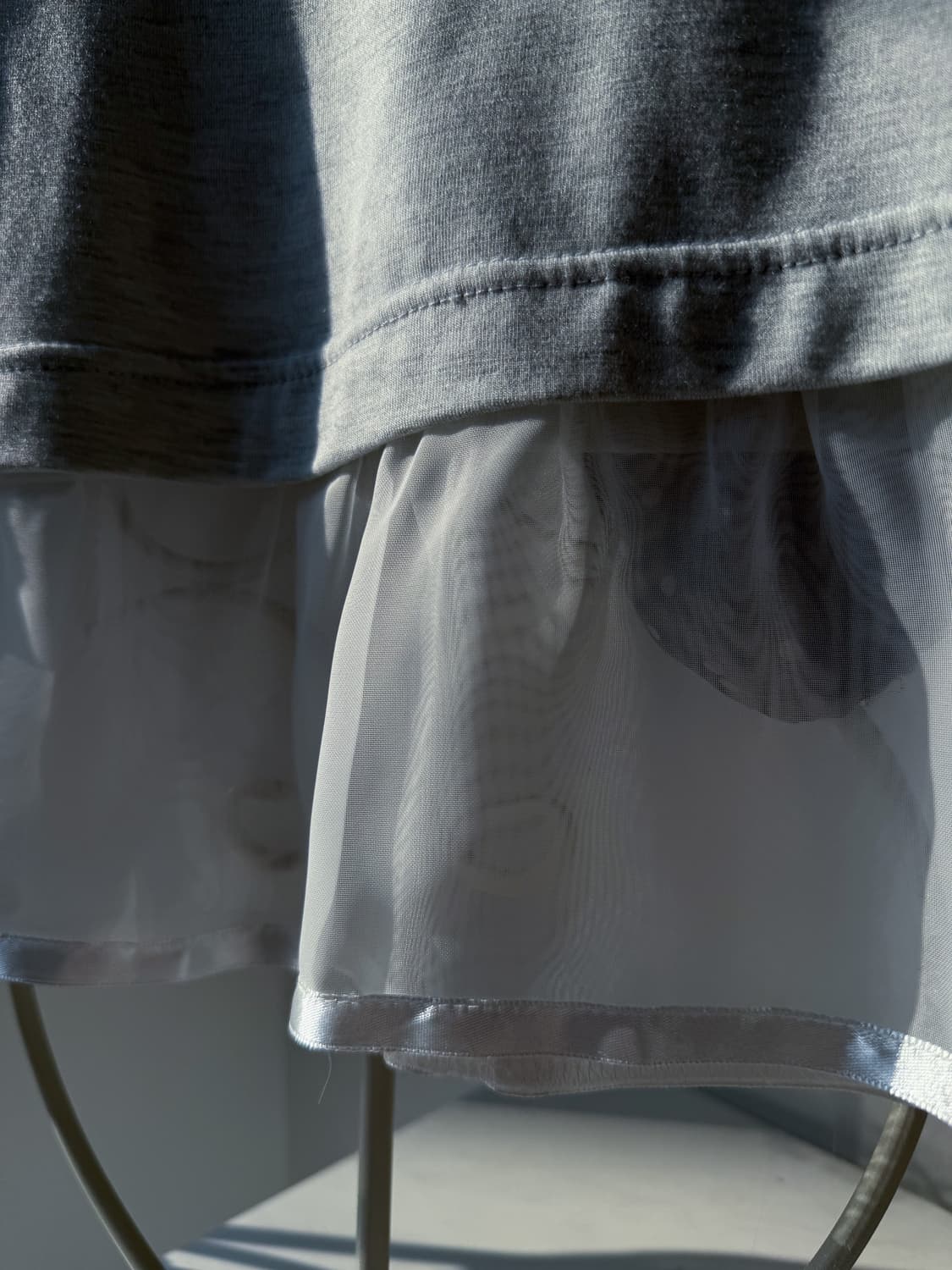 Gray See-Through Layered Sleeveless 0337 상품이미지4