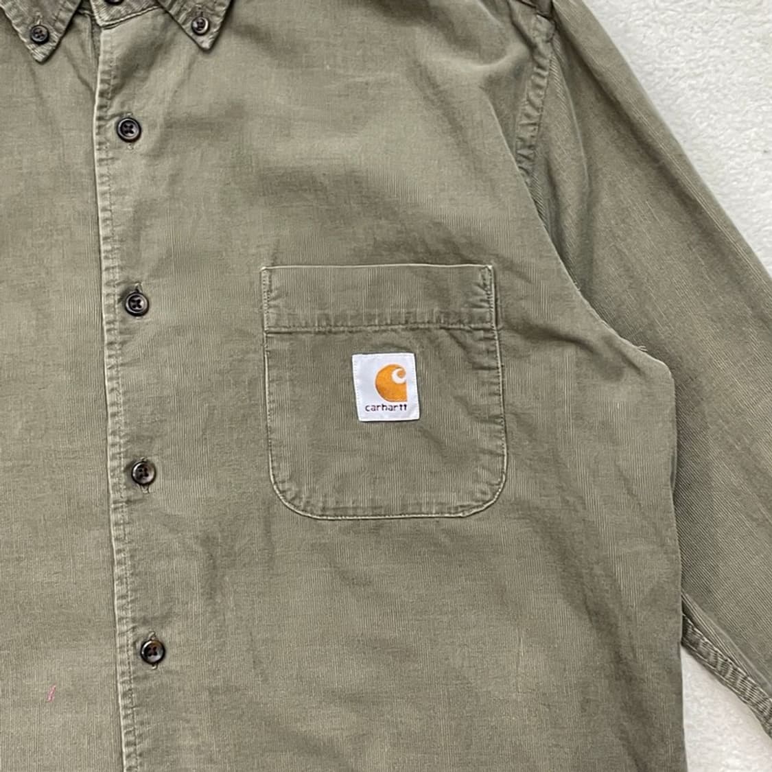 CARHARTT 코듀로이 셔츠 카키 M 상품이미지2