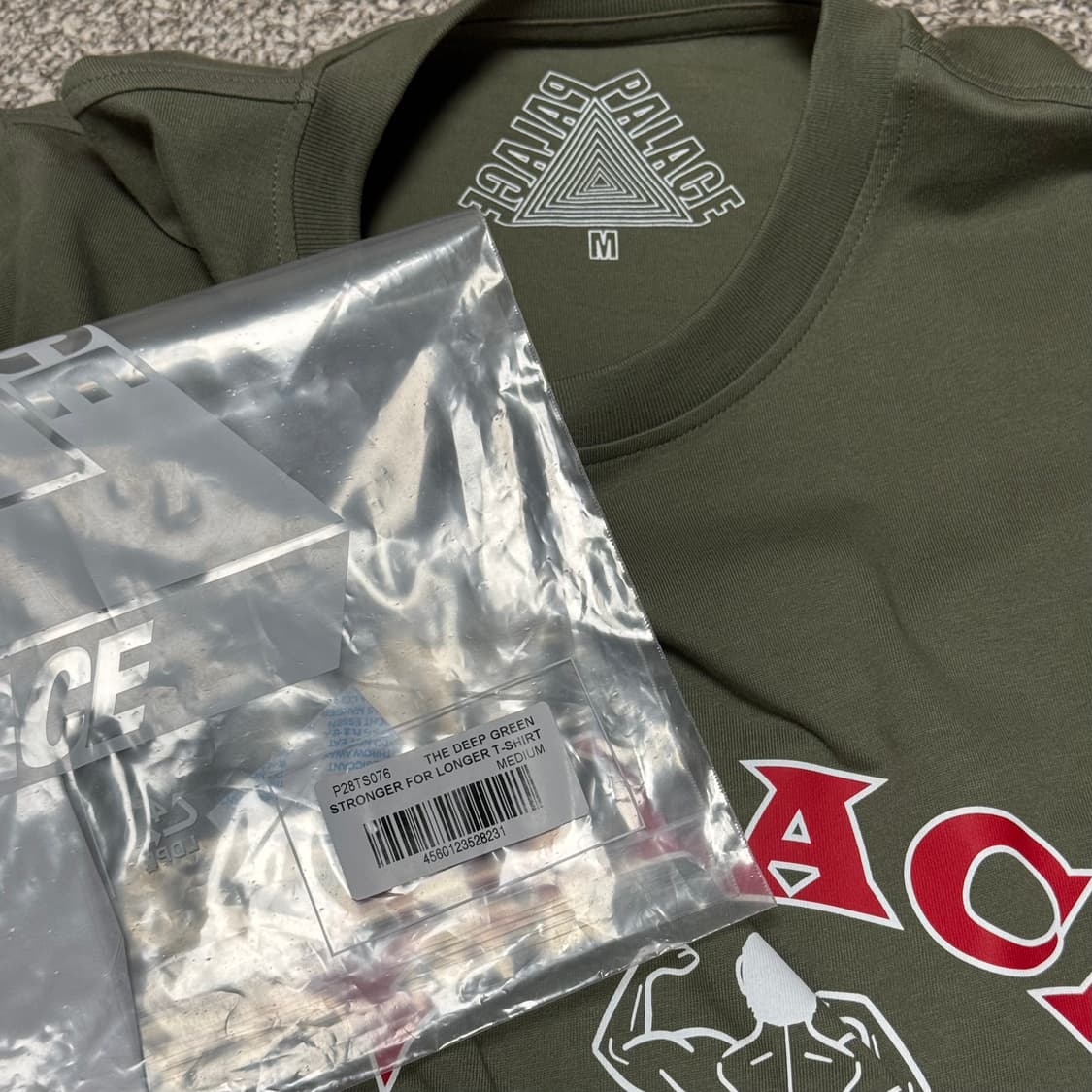 [M] 팔라스 반팔 스트롱거 포 롱거 티셔츠 카키 상품이미지3