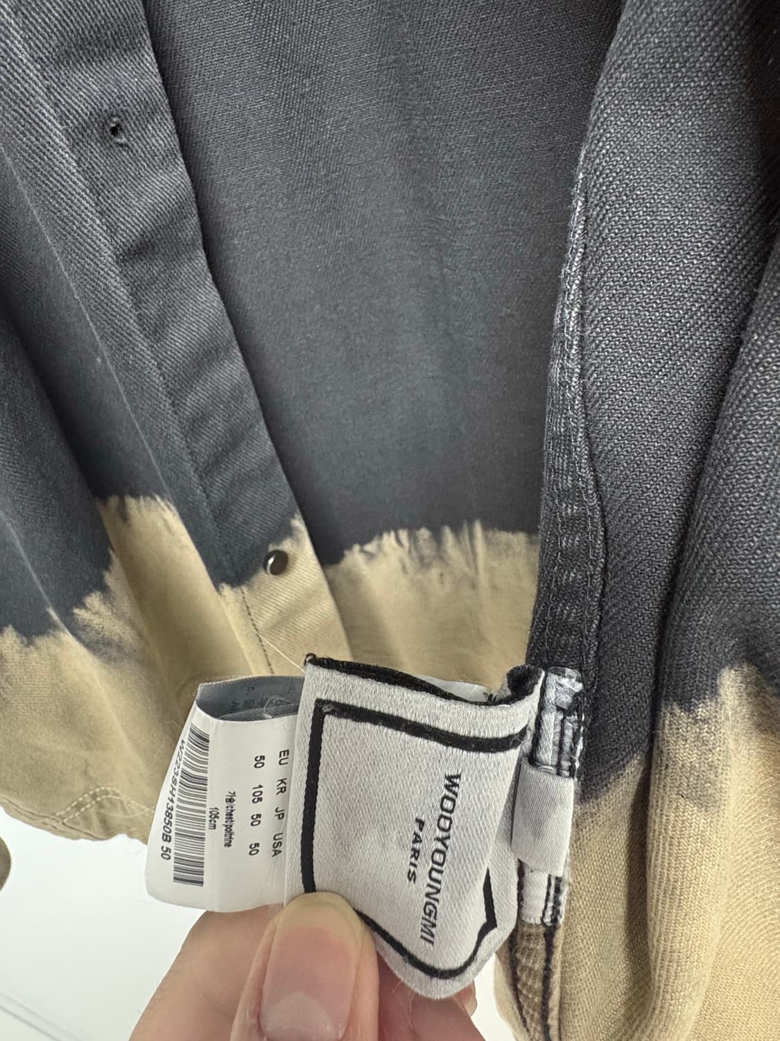 우영미 블리치 데님셔츠 자켓 상품이미지3