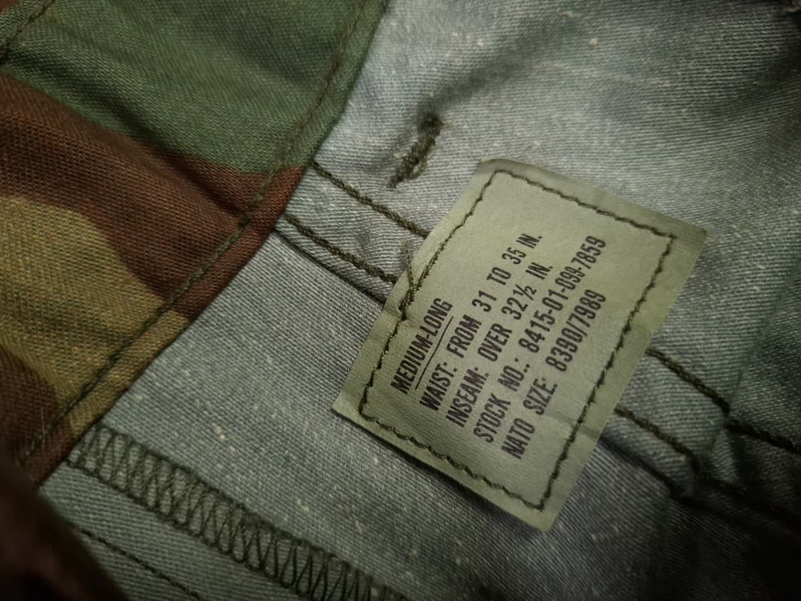 새제품 오리지날 80's 미군 우드랜드 M-65 카고팬츠 상품이미지2