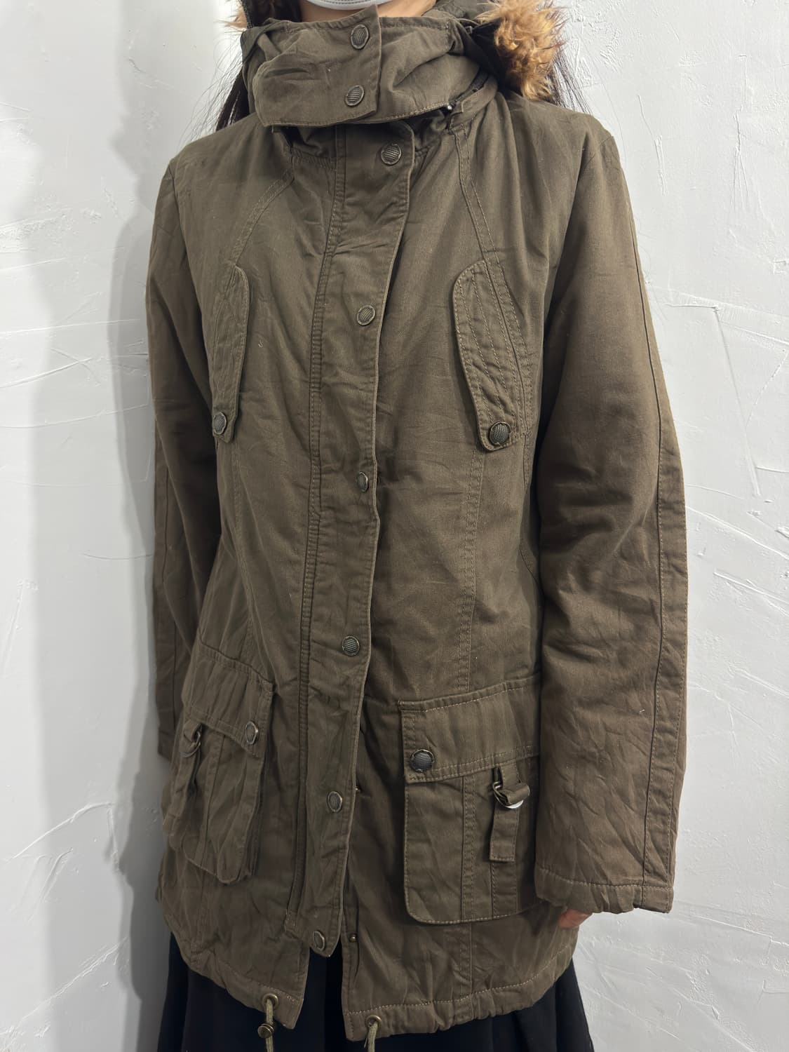 safari fur hood jacket 상품이미지3