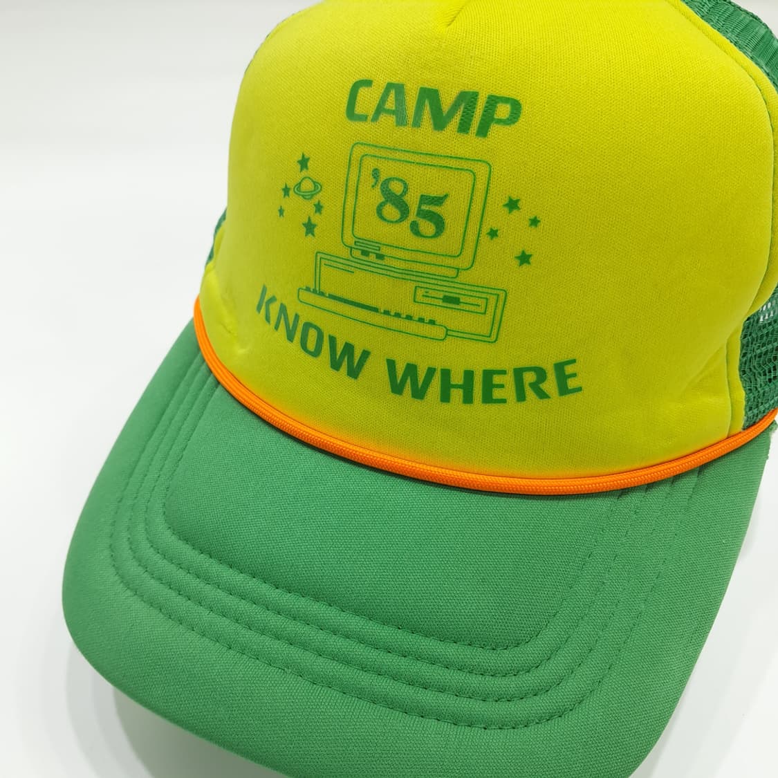 빈티지 80s Camp Know Where 로프 메쉬 트러커캡 P1801 상품이미지1
