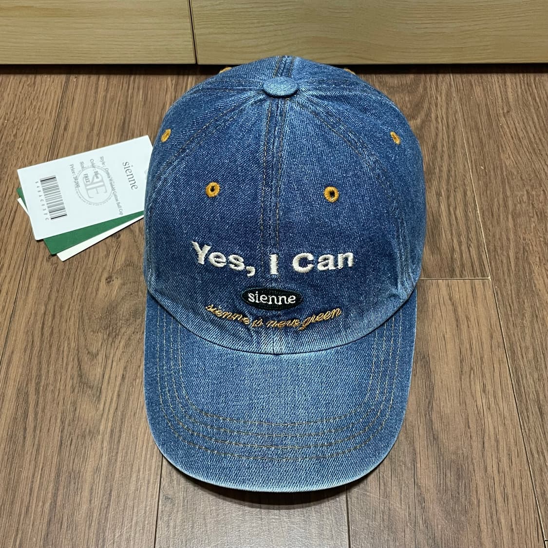 (새상품) 시엔느 Crown Washed 데님 볼캡 모자 상품이미지4