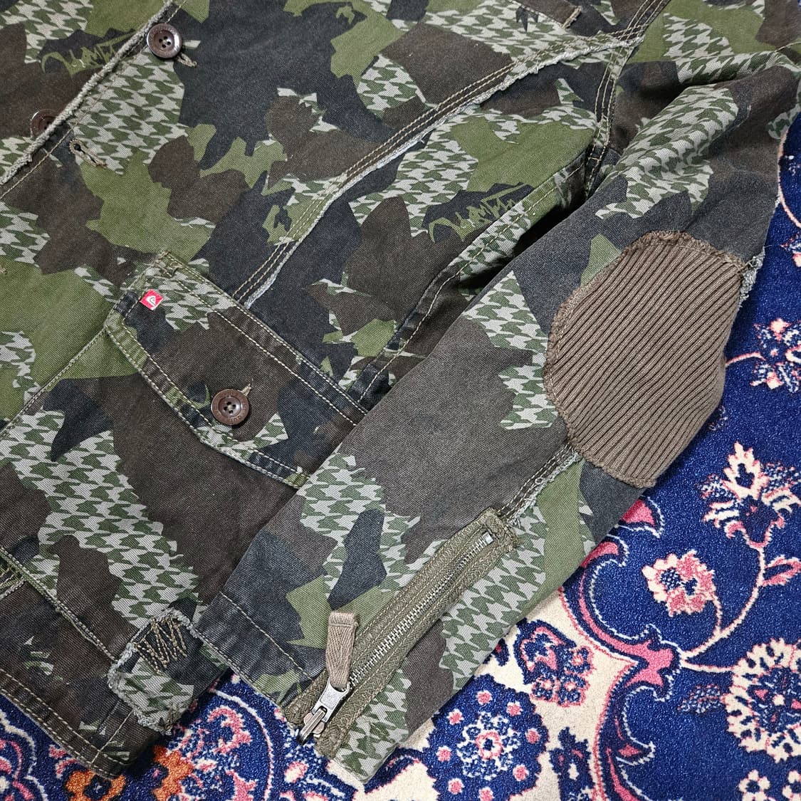 퀵실버(QuikSilver)00's 카모플라쥬 리버시블 야상 버튼 자켓 상품이미지3