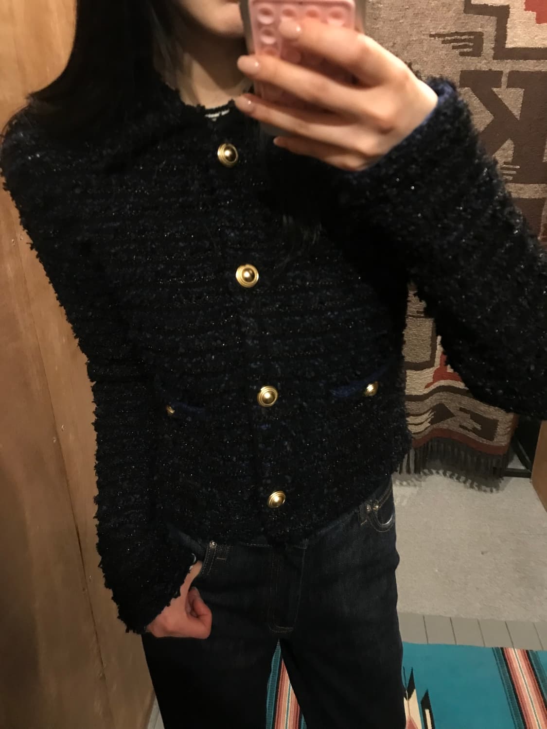 MOUSSY Tweedy Knit Cardigan 상품이미지4