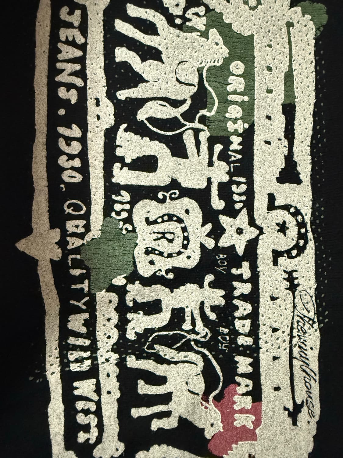 더 바이닐 하우스의 카우보이 링거 반팔 티셔츠 블랙 M 상품이미지7