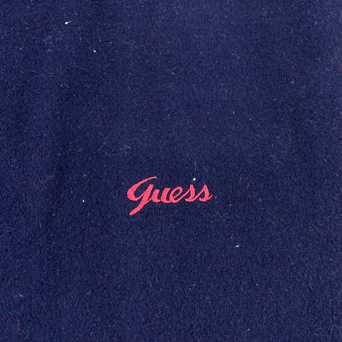 90s 게스 암레더 자수 바시티 자켓 (100) 상품이미지3