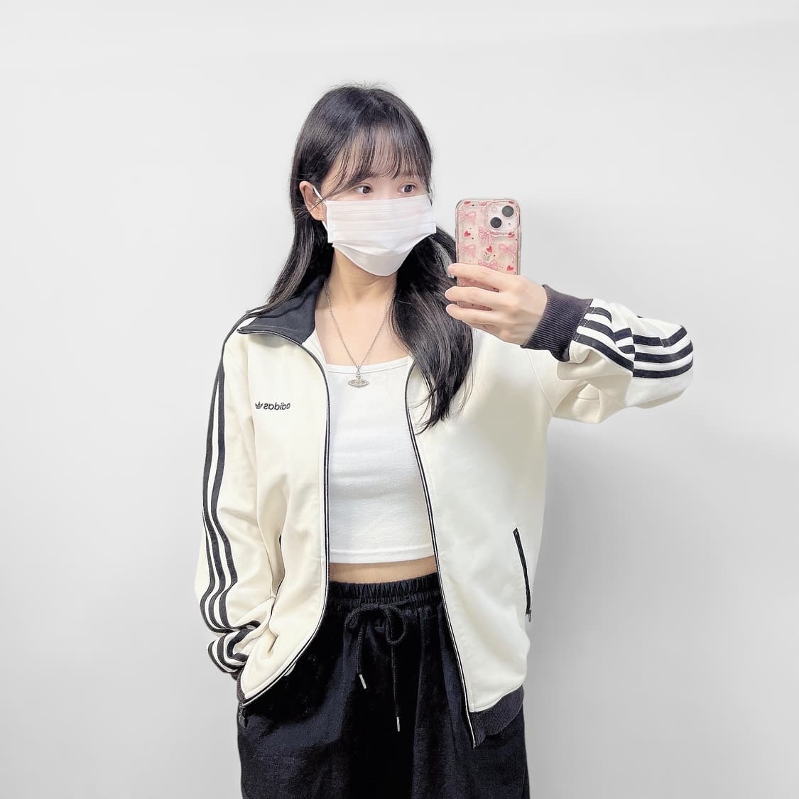 아디다스 베켄바우어 트랙탑 져지 흰검 상품이미지1