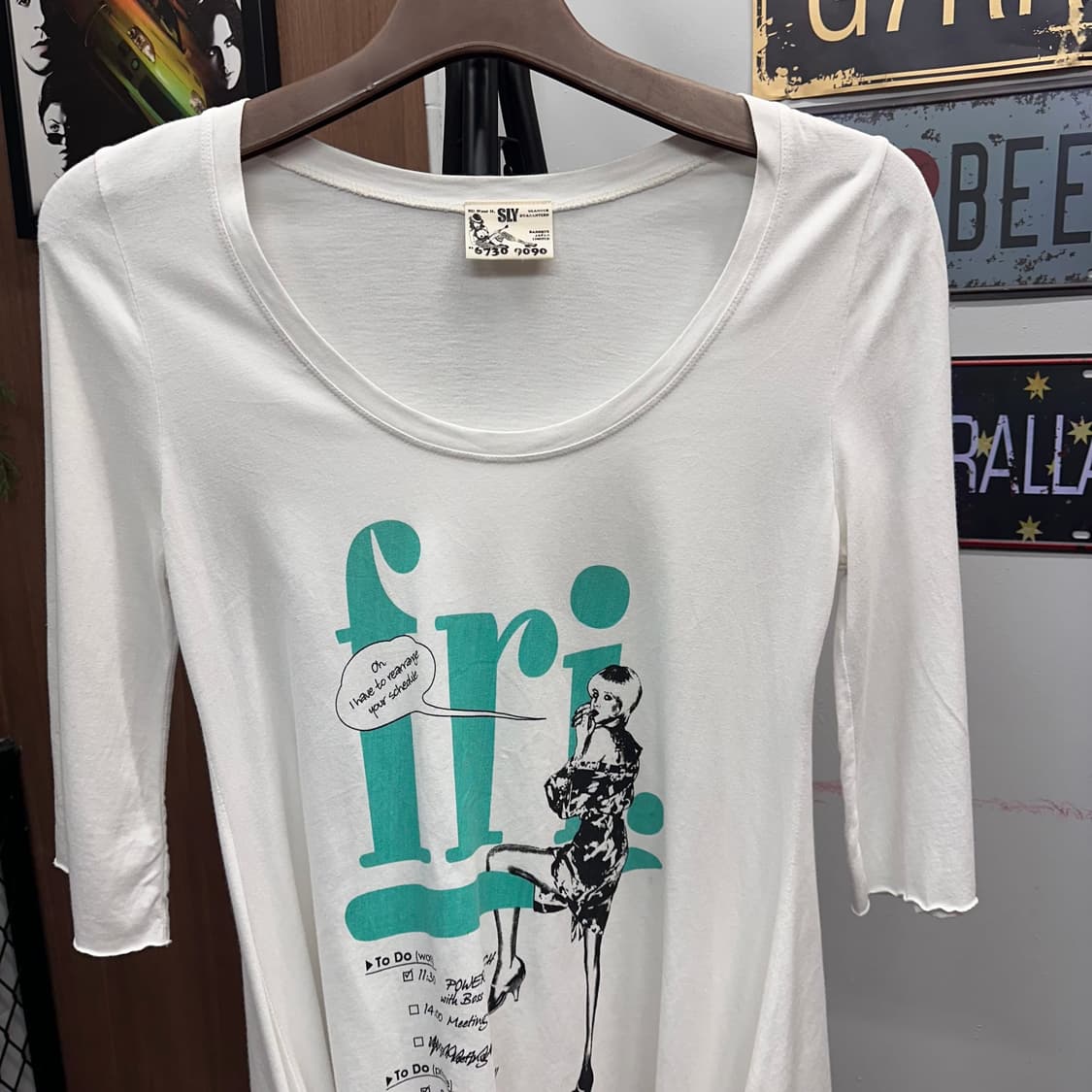 White Knot Detail Print T-Shirt  상품이미지3