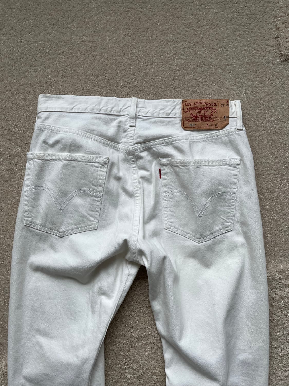 00s 리바이스(Levi’s) 501 화이트 데님 (31-32) 상품이미지7