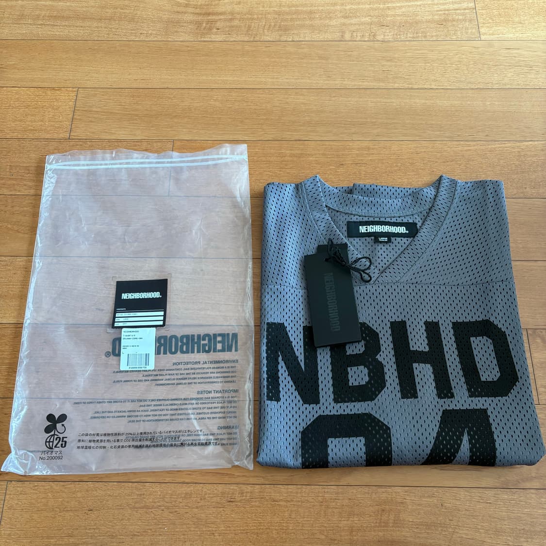 [L] 네이버후드 하키 v-neck 져지 그레이 상품이미지4