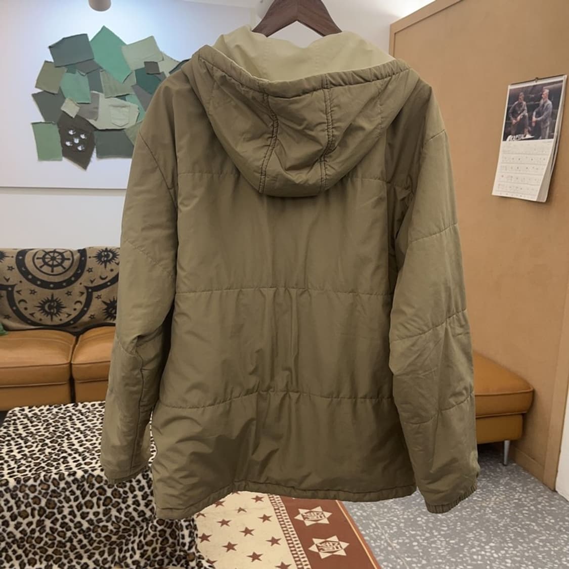 나이키 해리티지 스우시 리버시블 카키 점퍼 자켓 XL C08815 상품이미지4