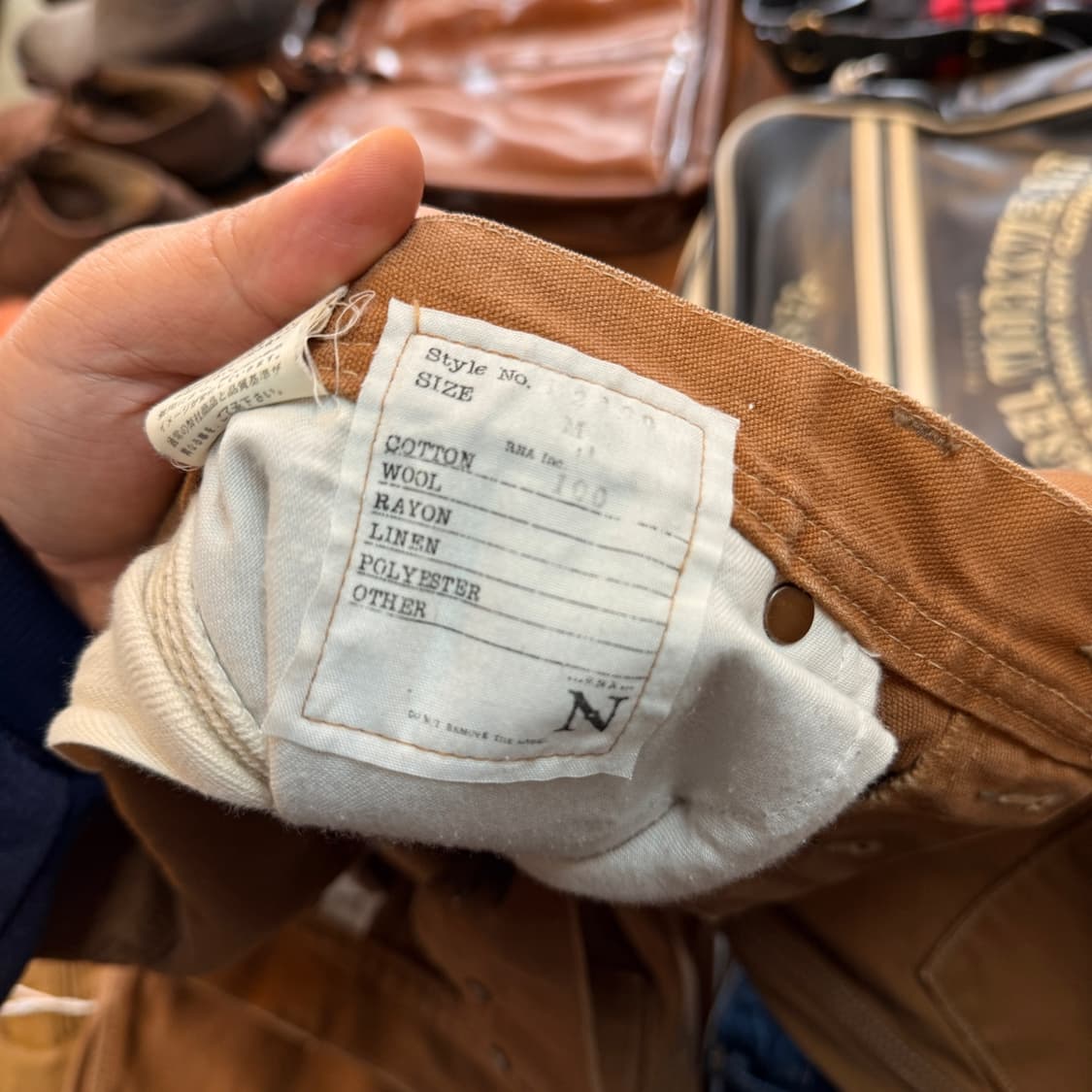 RNA 일본 브랜드 더블니 카펜터 캔버스 팬츠 33 32 상품이미지9