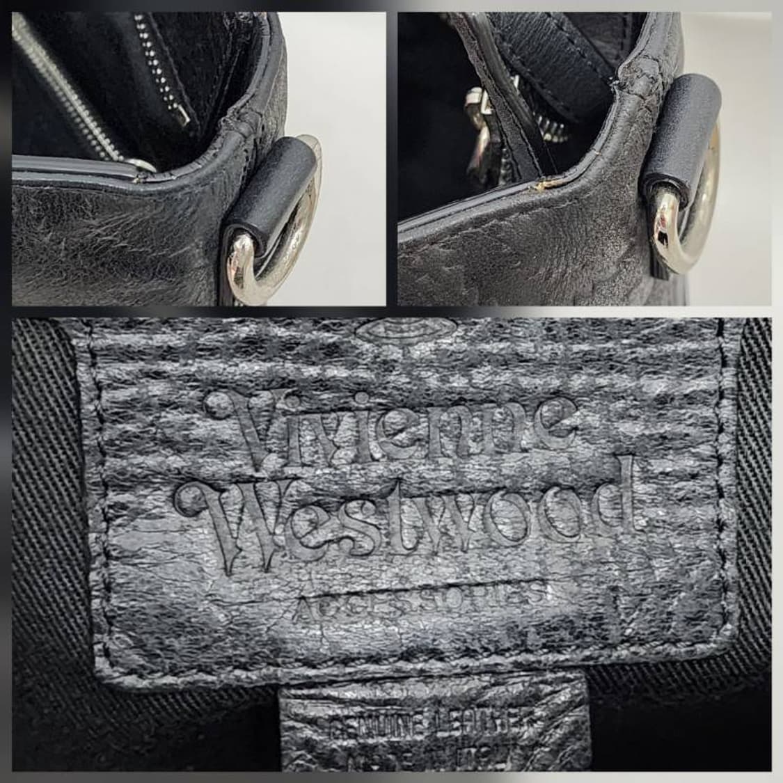 비비안 웨스트우드 앤틱 패턴 레더 토트백 상품이미지10