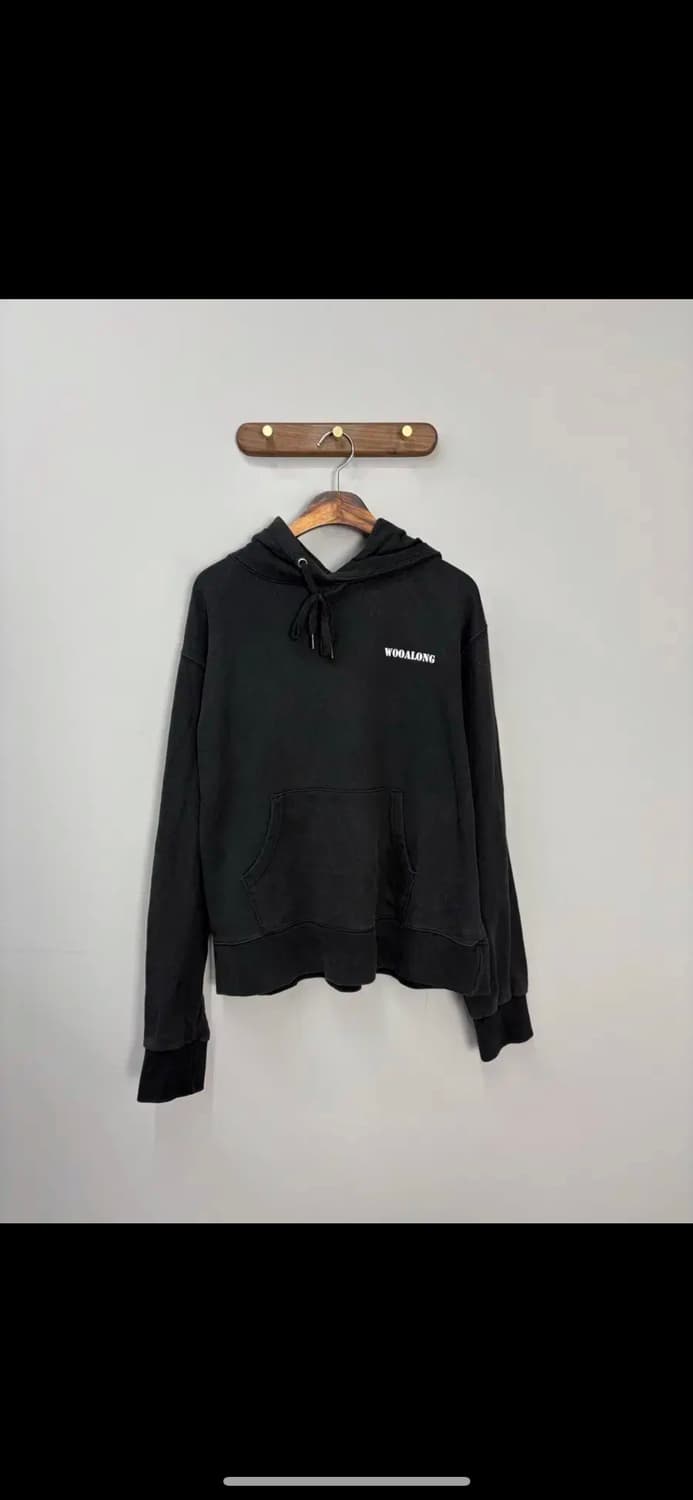 우알롱 백로고 후드티 H931 상품이미지3