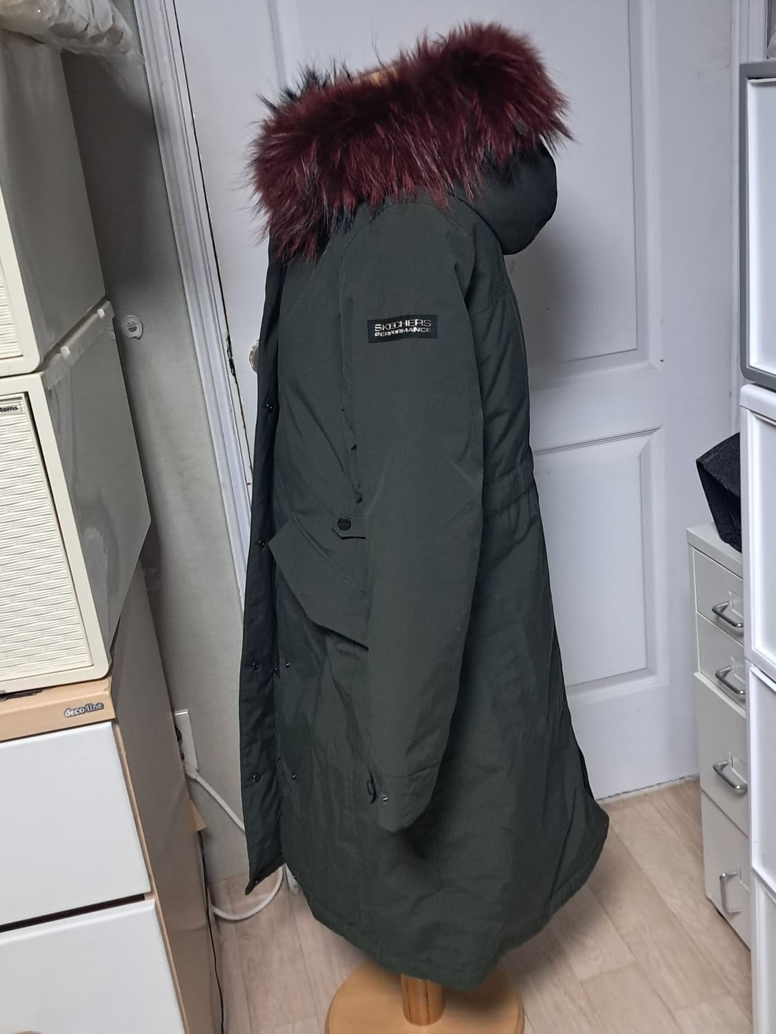 스케쳐스 모피퍼 롱패딩 헤비패딩 XL(약66~77)19년제품, 거의새제품 상품이미지2