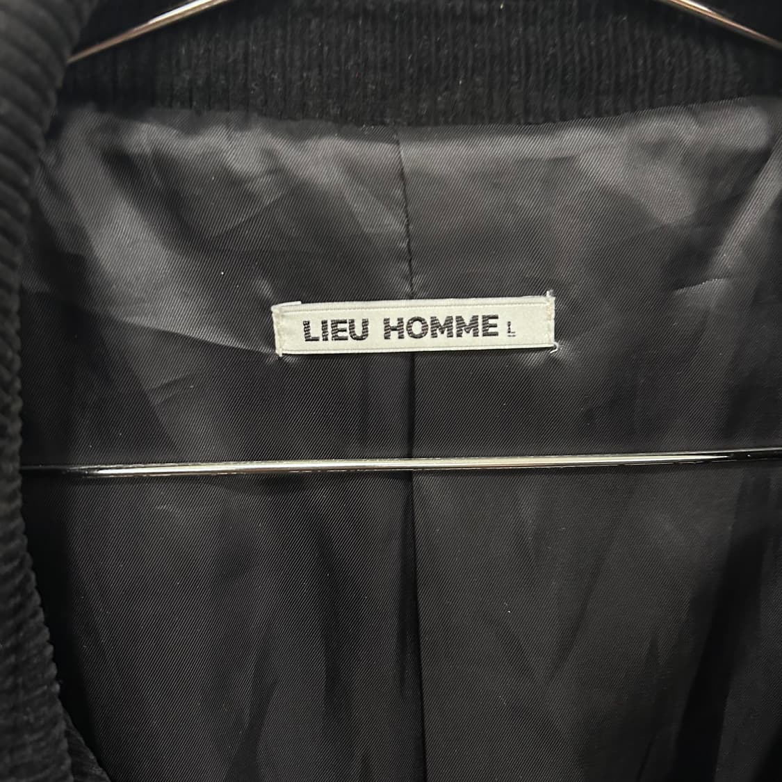 리우 옴므 코듀로이 논버튼 오버핏 로브 롱코트 상품이미지3