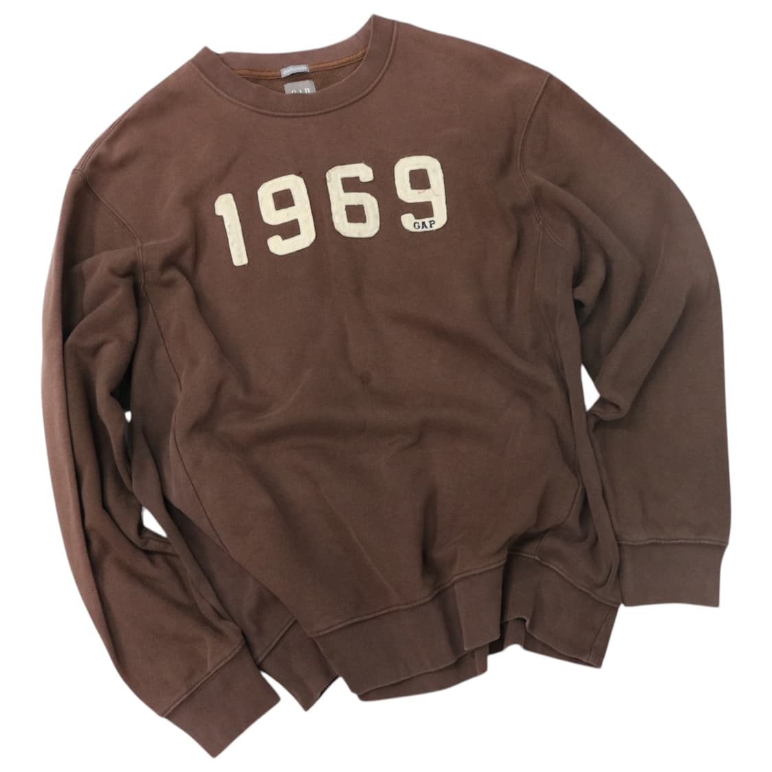 GAP 갭 빈티지 1969 빅 아치 로고 브라운 맨투맨 스웻셔츠 (XL) 상품이미지1