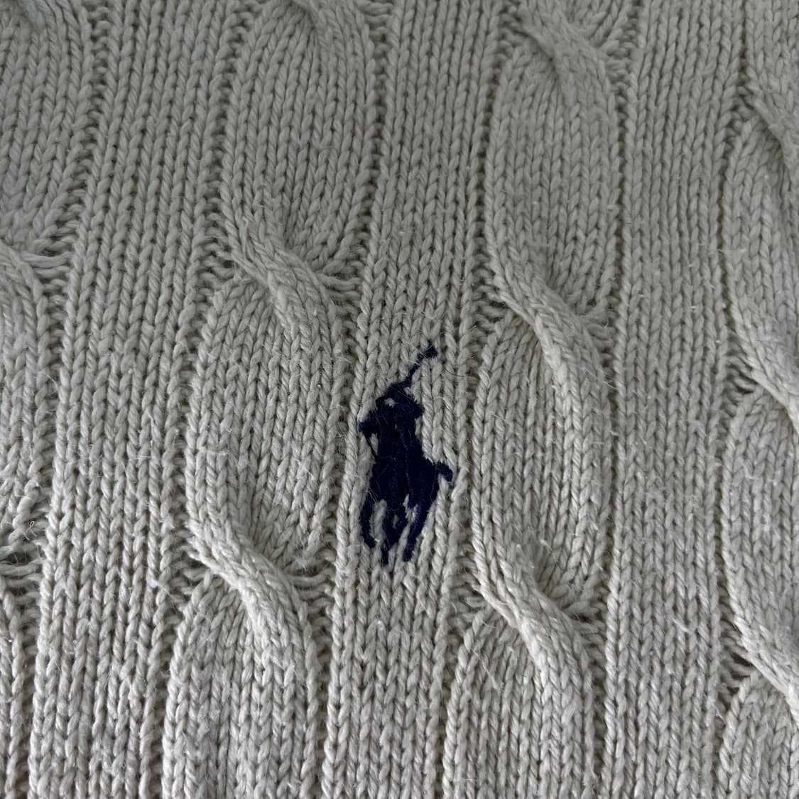 100 폴로랄프로렌 베이지 꽈배기 니트 상품이미지4