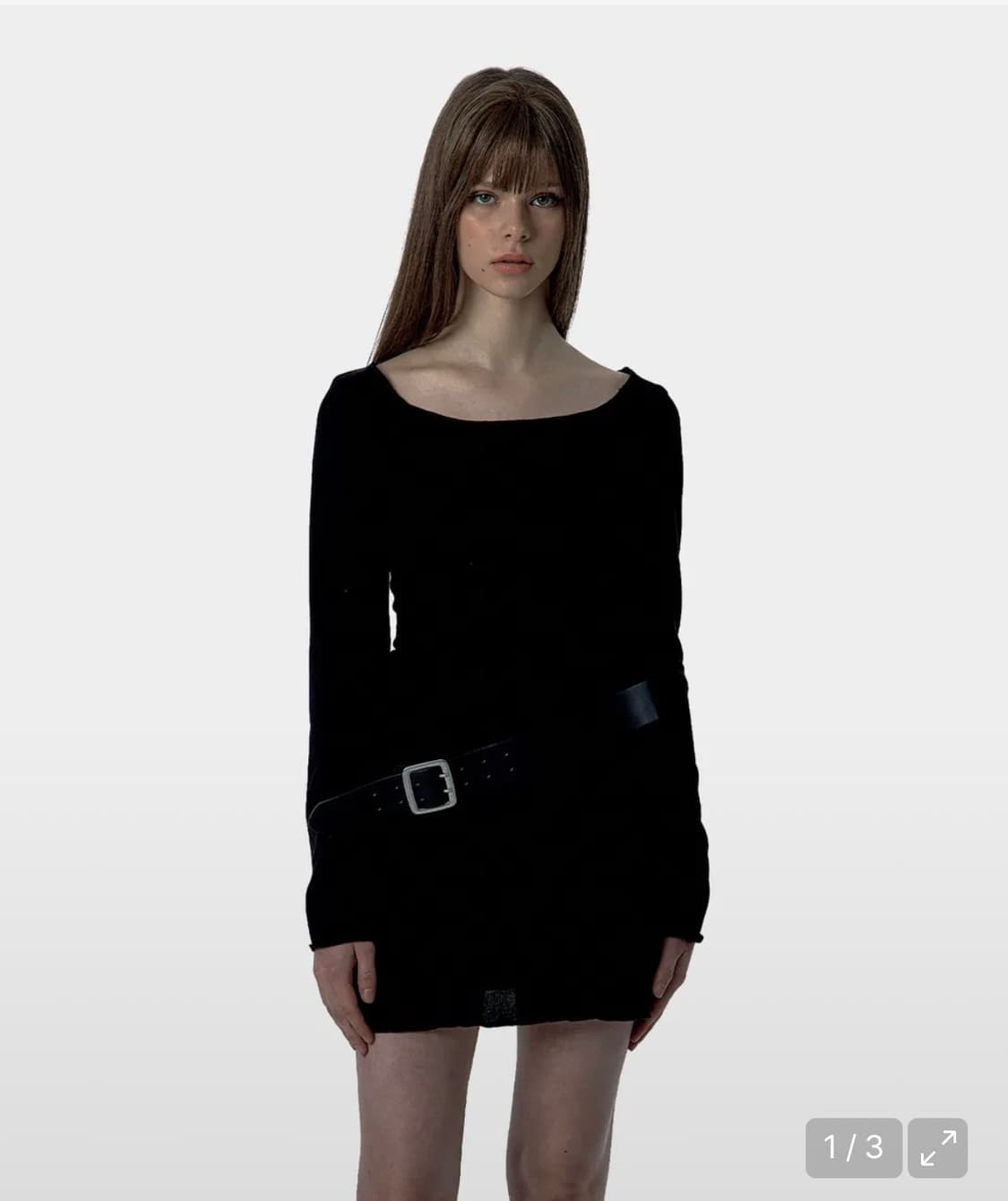 니트 롱슬리브 탑 드레스 상품이미지1