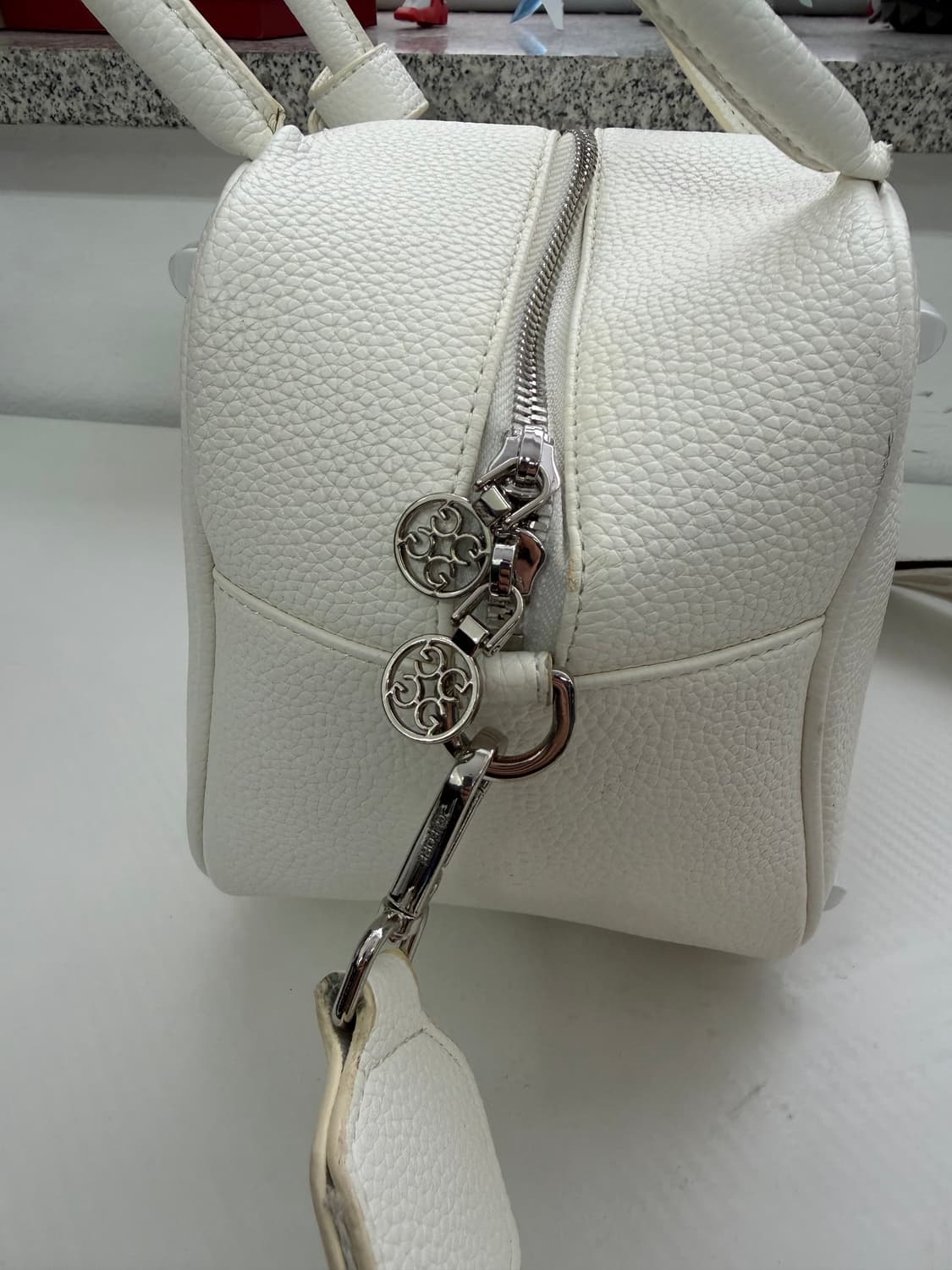 정품) 지포어 GFORE 23ss 화이트 토트백 숄더백  상품이미지5