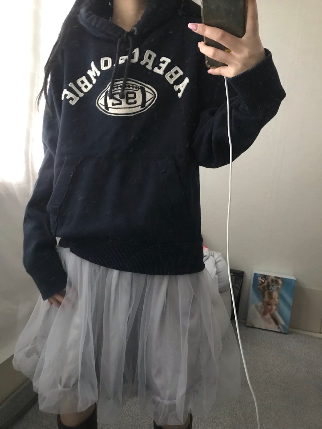 아베크롬비 네이비 후드티 상품이미지2