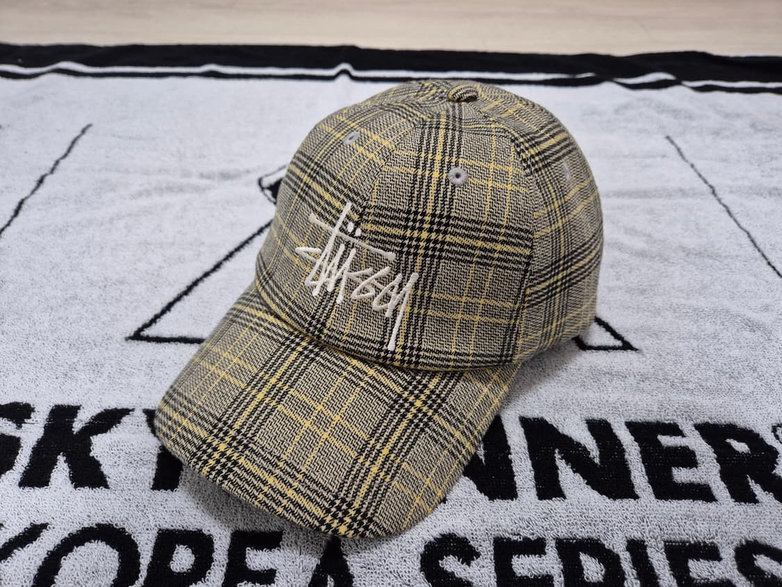 (os) 스투시 빅로고 체크 캡 모자  Stussy check cap 상품이미지1